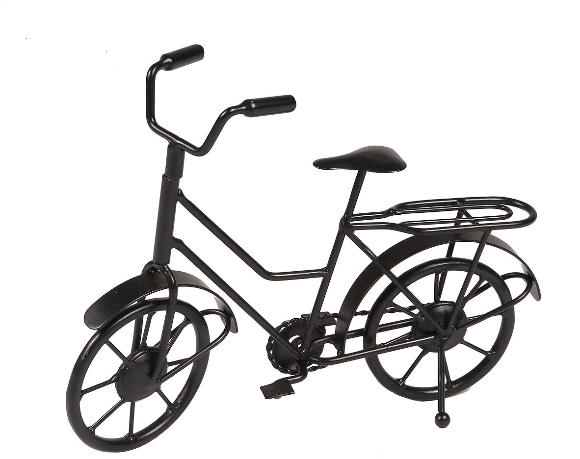 Image of Ambiente Haus Wanddekoobjekt "Deko Fahrrad - schwarz 27cm"