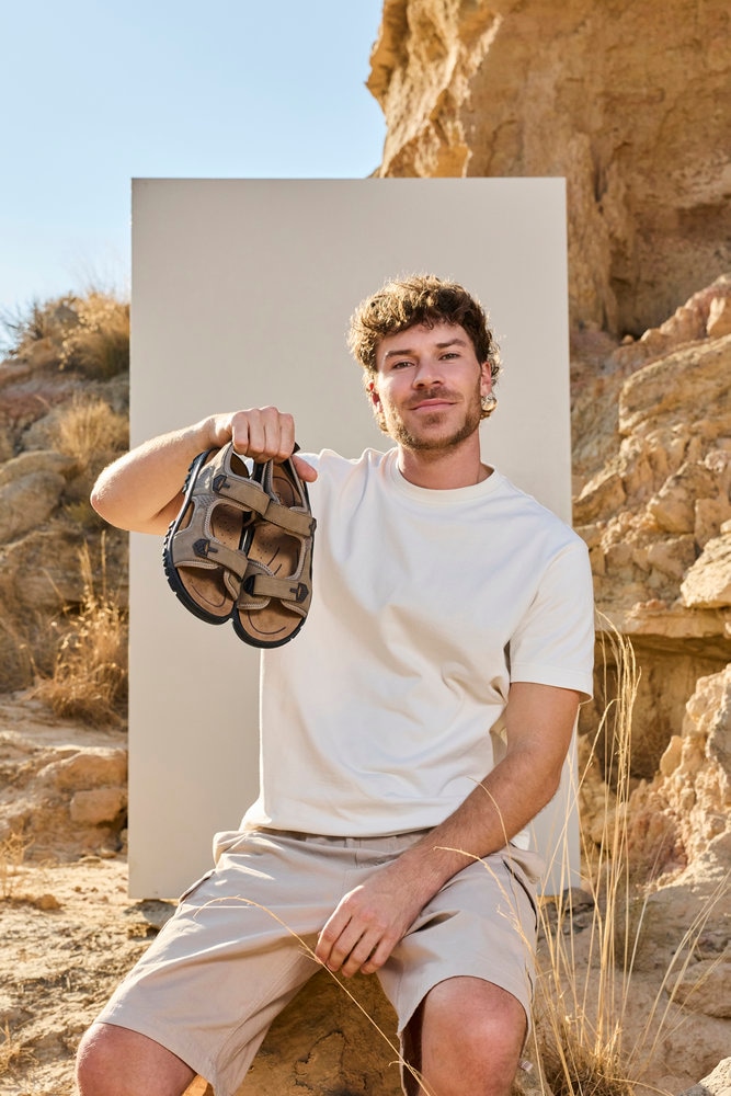 Rieker Sandale  sandale de trekking, sandale outdoor, chaussure d'été avec bride velcro