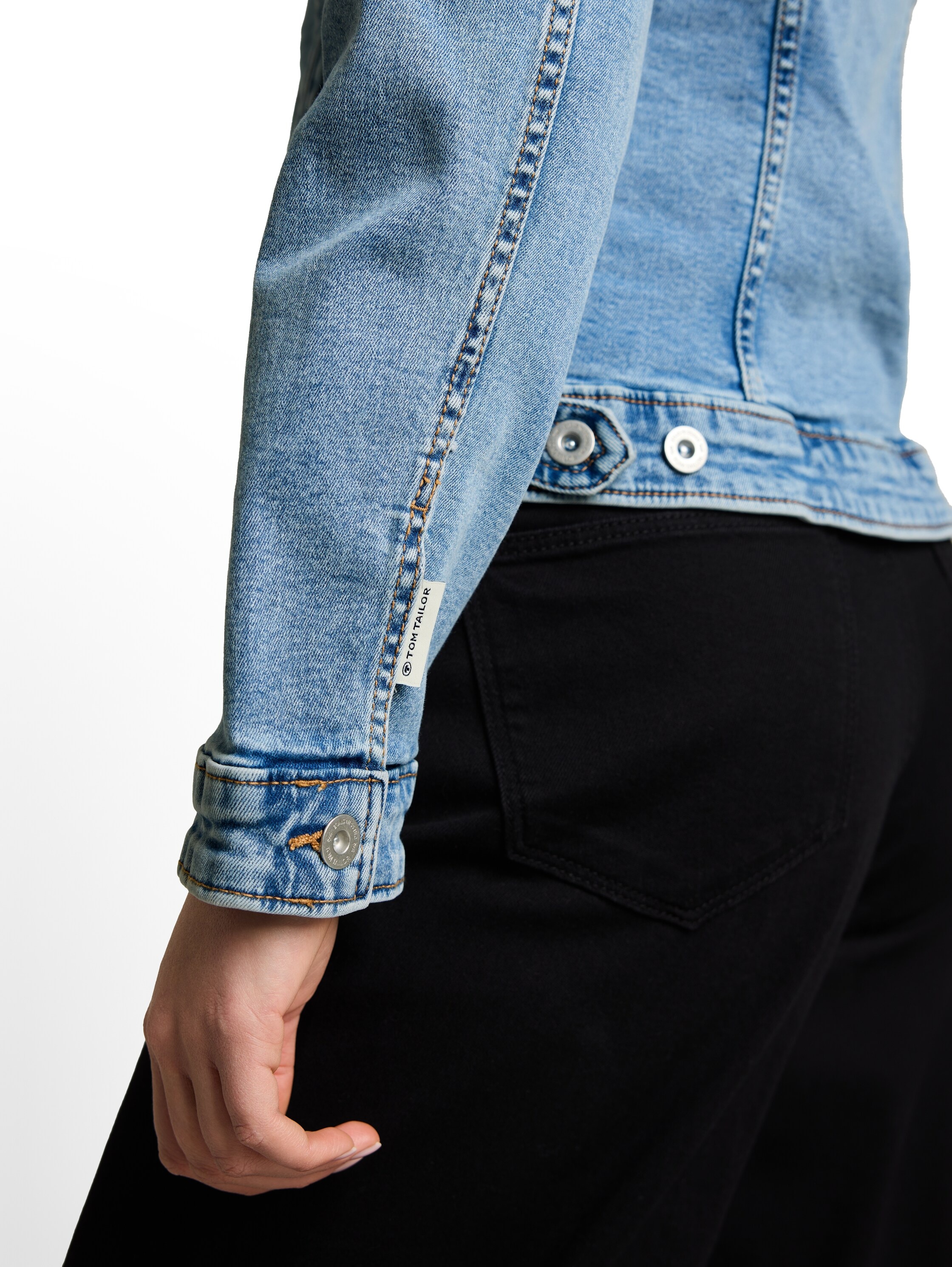 TOM TAILOR Veste en jean ohne Kapuze mit Stretch