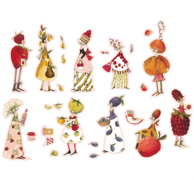 Image of Wall-Art Wandtattoo »Obst Fee Marmeladen Früchte«, (1 St.) bei Ackermann Versand Schweiz