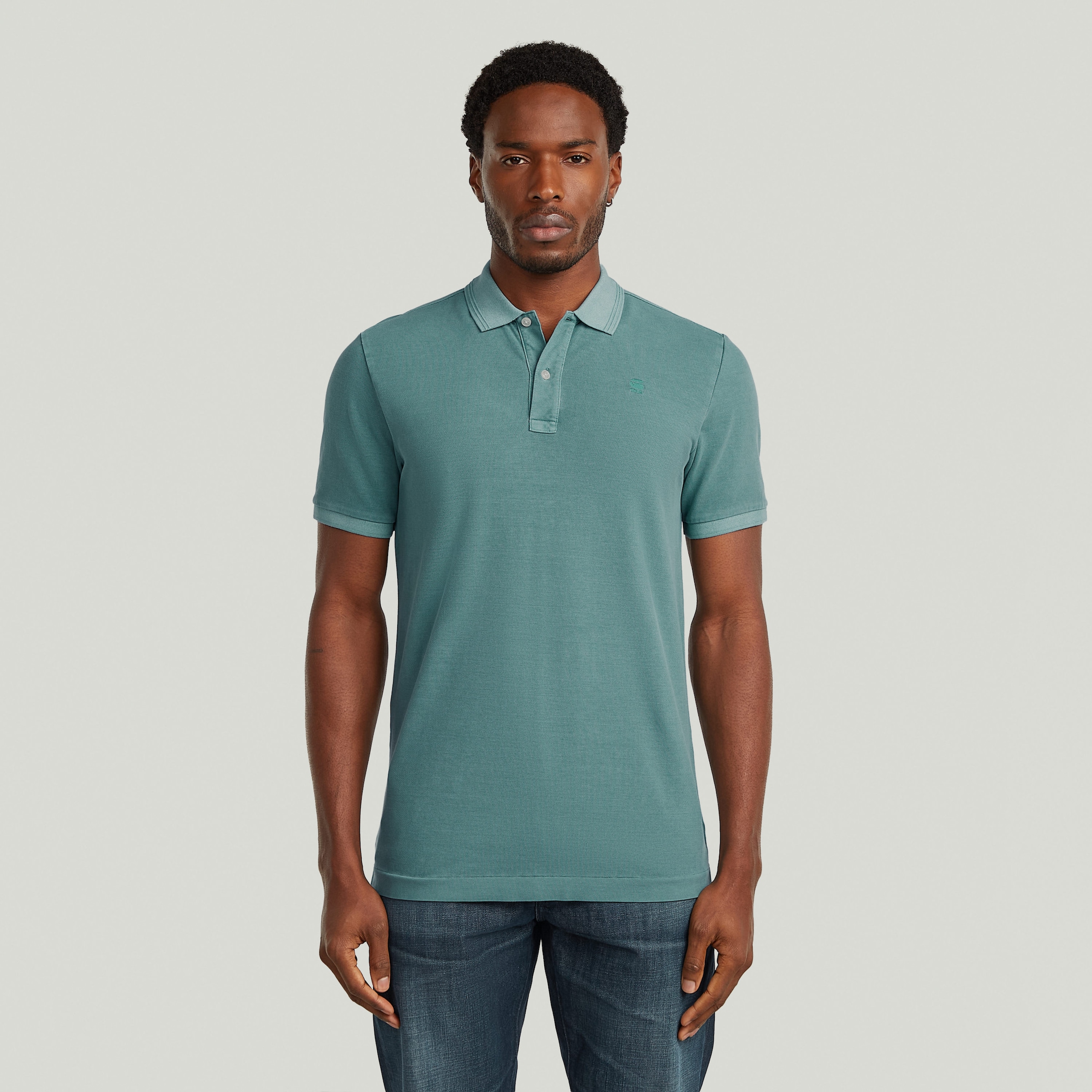 Image of G-STAR Poloshirt "Dunda Slim Fit" Logostickerei auf der Brust