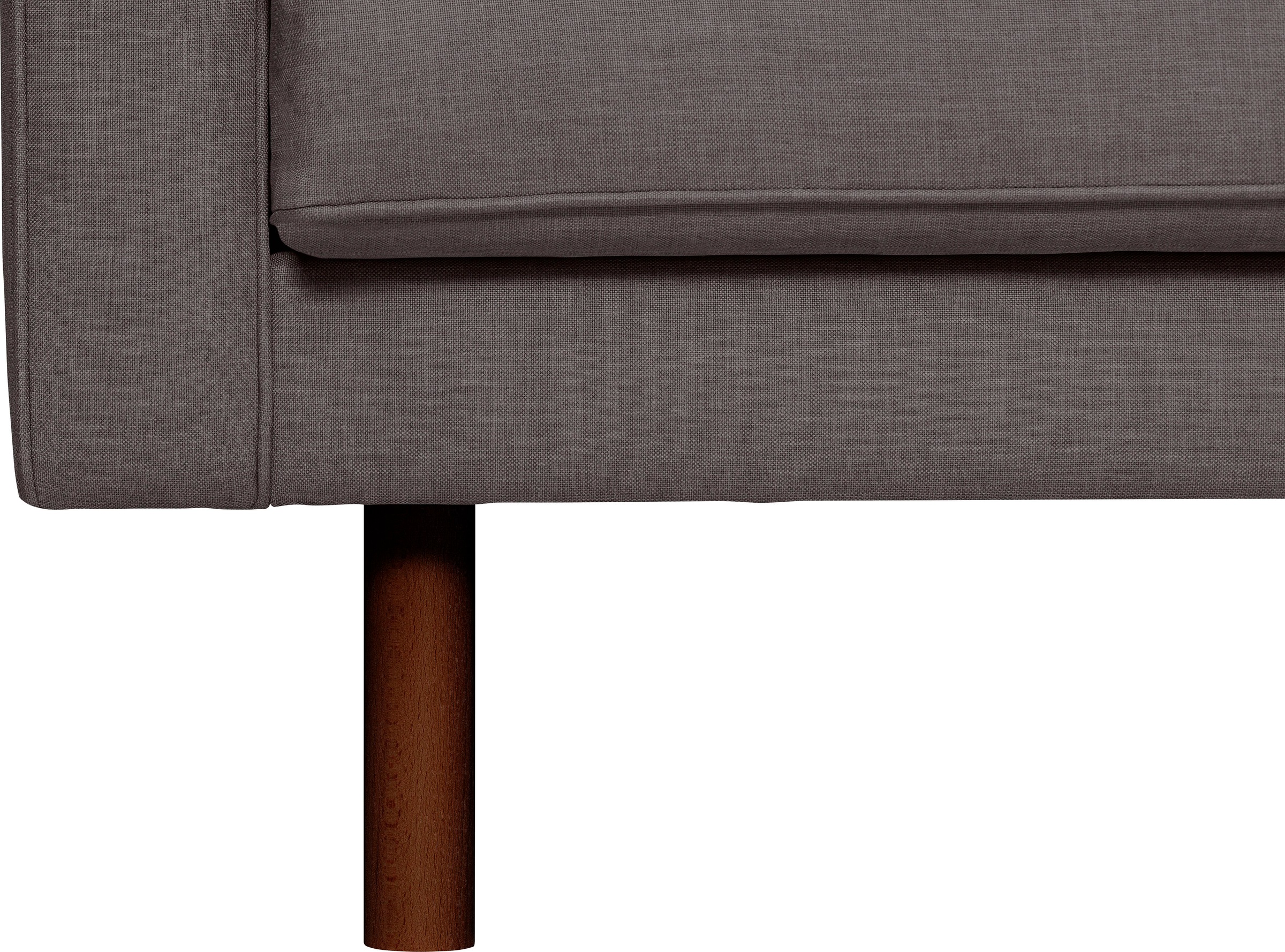 GEPADE 3-Sitzer, Breite 200 cm, inkl. Kissenrollen, mit wengefarbenen Holzfüsse