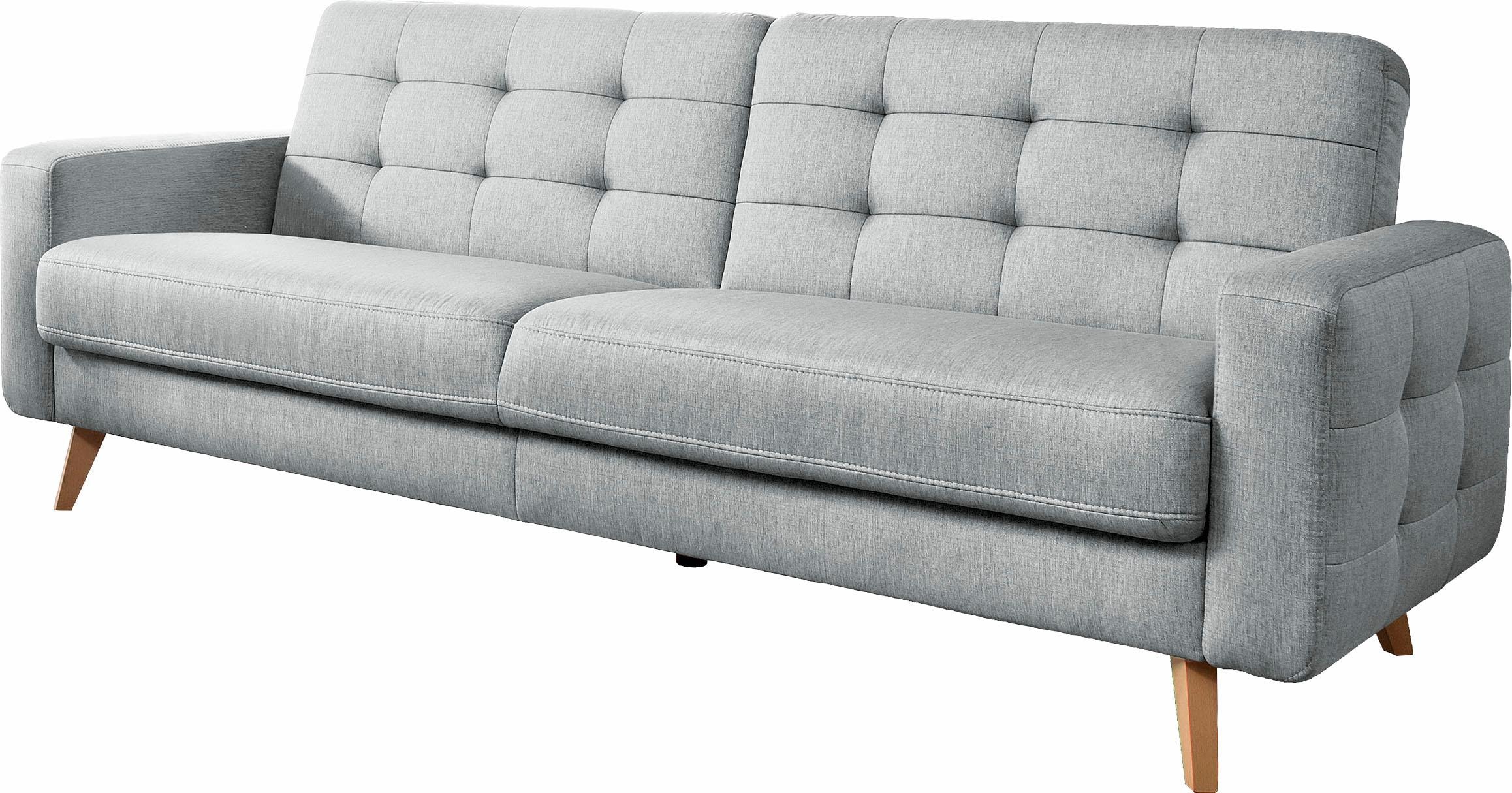 exxpo - sofa fashion 3-places »Nappa, Schlafsofa, bequem, zeitloses Design, L-Form« superbe finition des détails, avec fonction lit et coffre de rangement