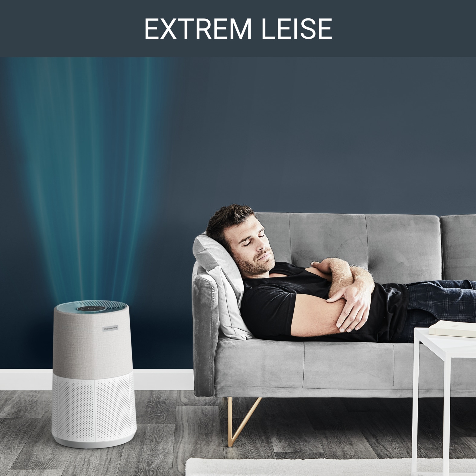 Rowenta Purificateur d'air »PU2840 Pure Air City« für 20  m² Räume 360° HEPA-Filtration, App, 3 Filterstufen, 38 dB(A), Textil-Finish