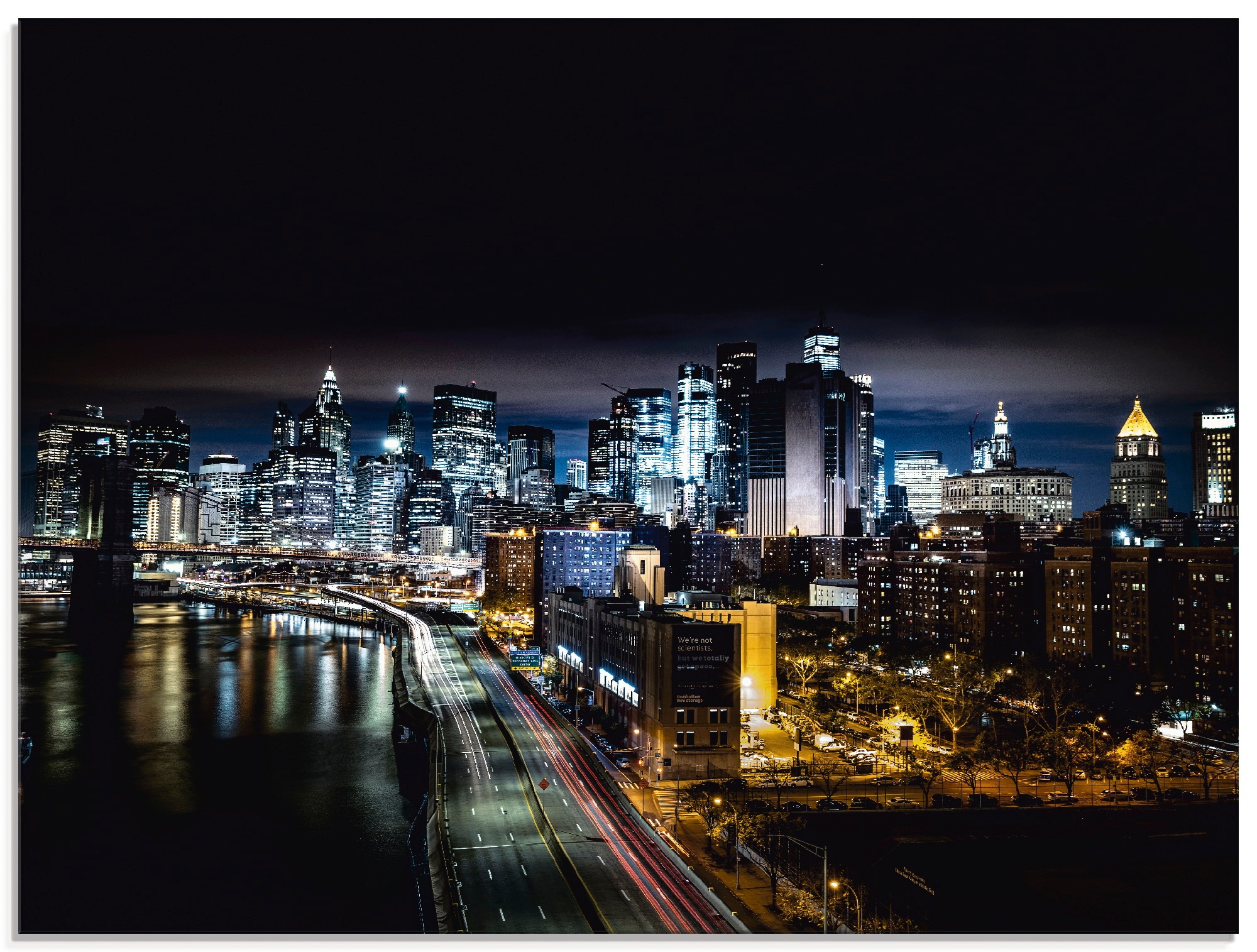 Image of Artland Glasbild »Nacht in New York«, Amerika, (1 St.) bei Ackermann Versand Schweiz