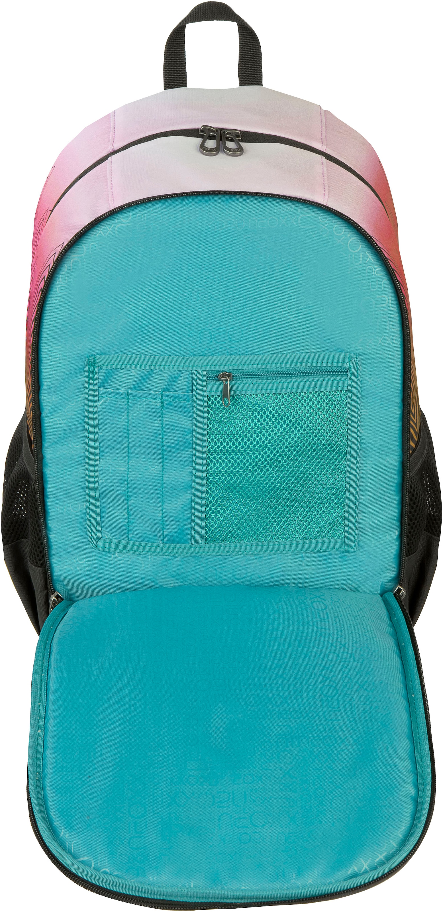 neoxx Schulrucksack »Flow, Sweet like Sunset«, teilweise aus recyceltem Material