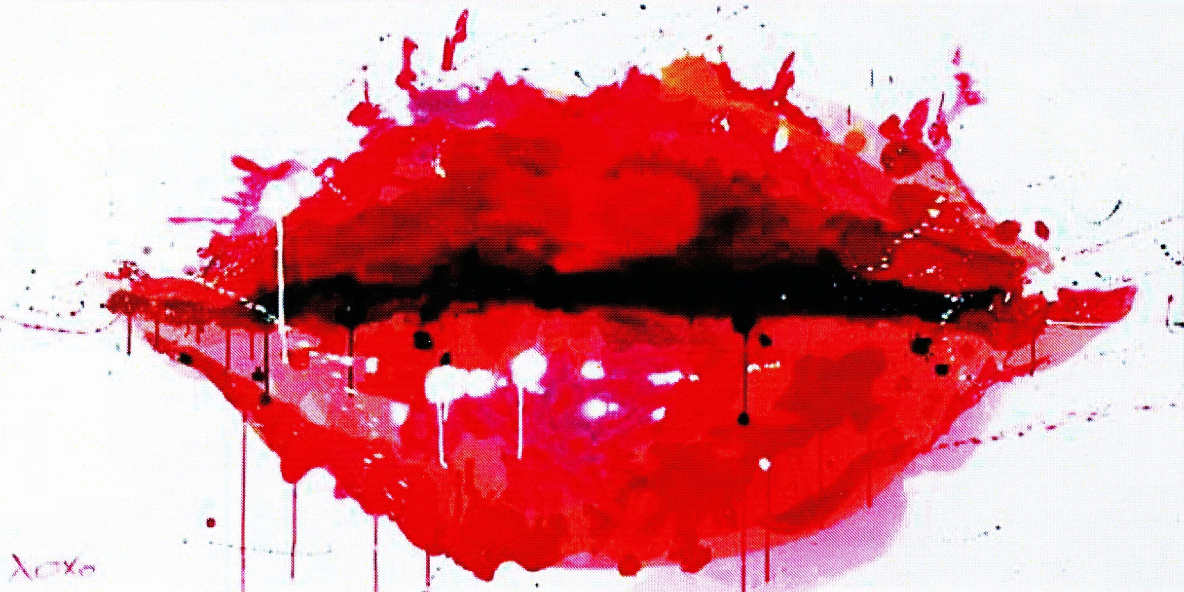 Image of my home Gemälde »XOXO / Purpur«, (100/3,5/50 cm) bei Ackermann Versand Schweiz