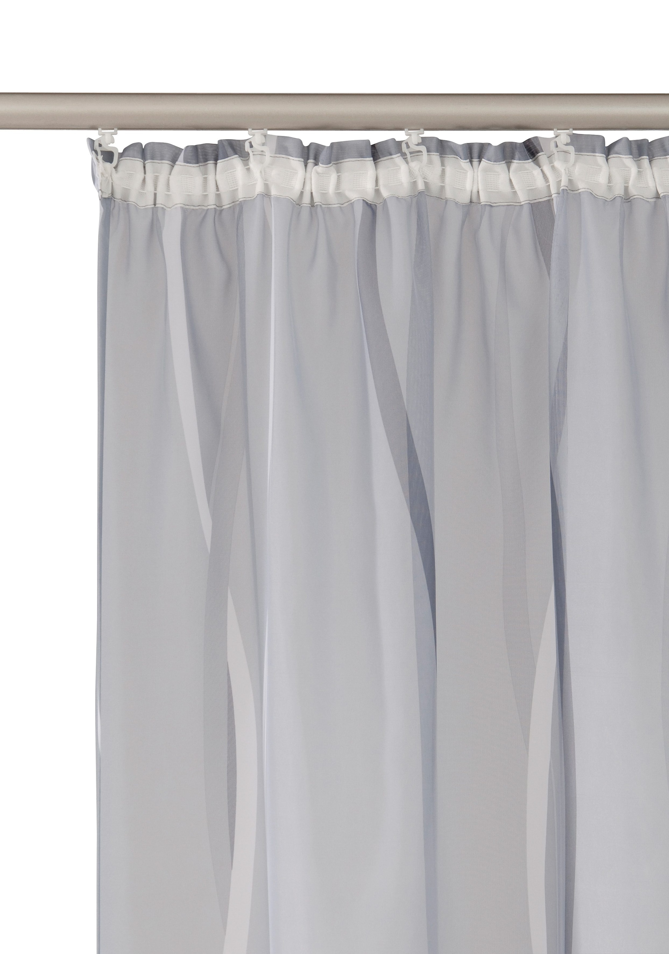 my home Gardine »Dimona«, (2 St.), 2er-Set, transparent, Voile, Polyester  günstig kaufen