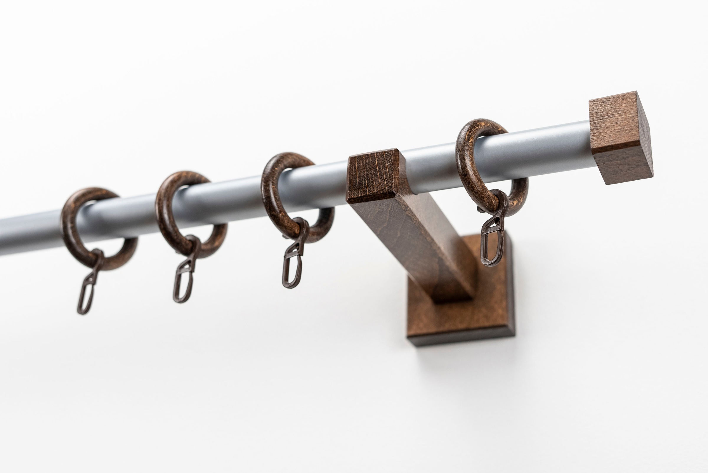 Image of GARESA Gardinenstange »CUBUS«, 1 läufig-läufig, Wunschmasslänge, Vorhanggarnitur, einfache Montage, m. Stangenverbinder verlängerbar, Wandmontage, Endkappe, mit Ringe bei Ackermann Versand Schweiz