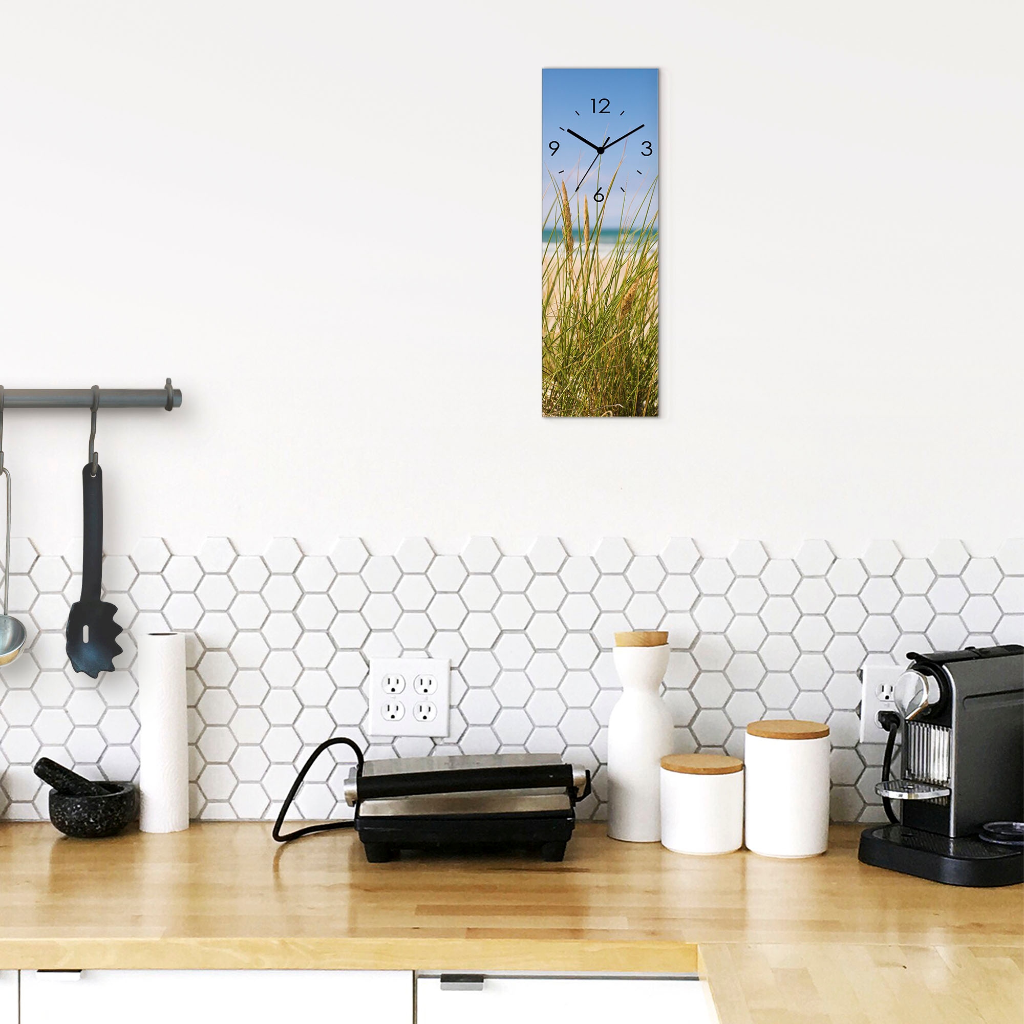 Artland Horloge murale »Dünengras« wahlweise mit Quarz- oder Funkuhrwerk, lautlos ohne Tickgeräusche