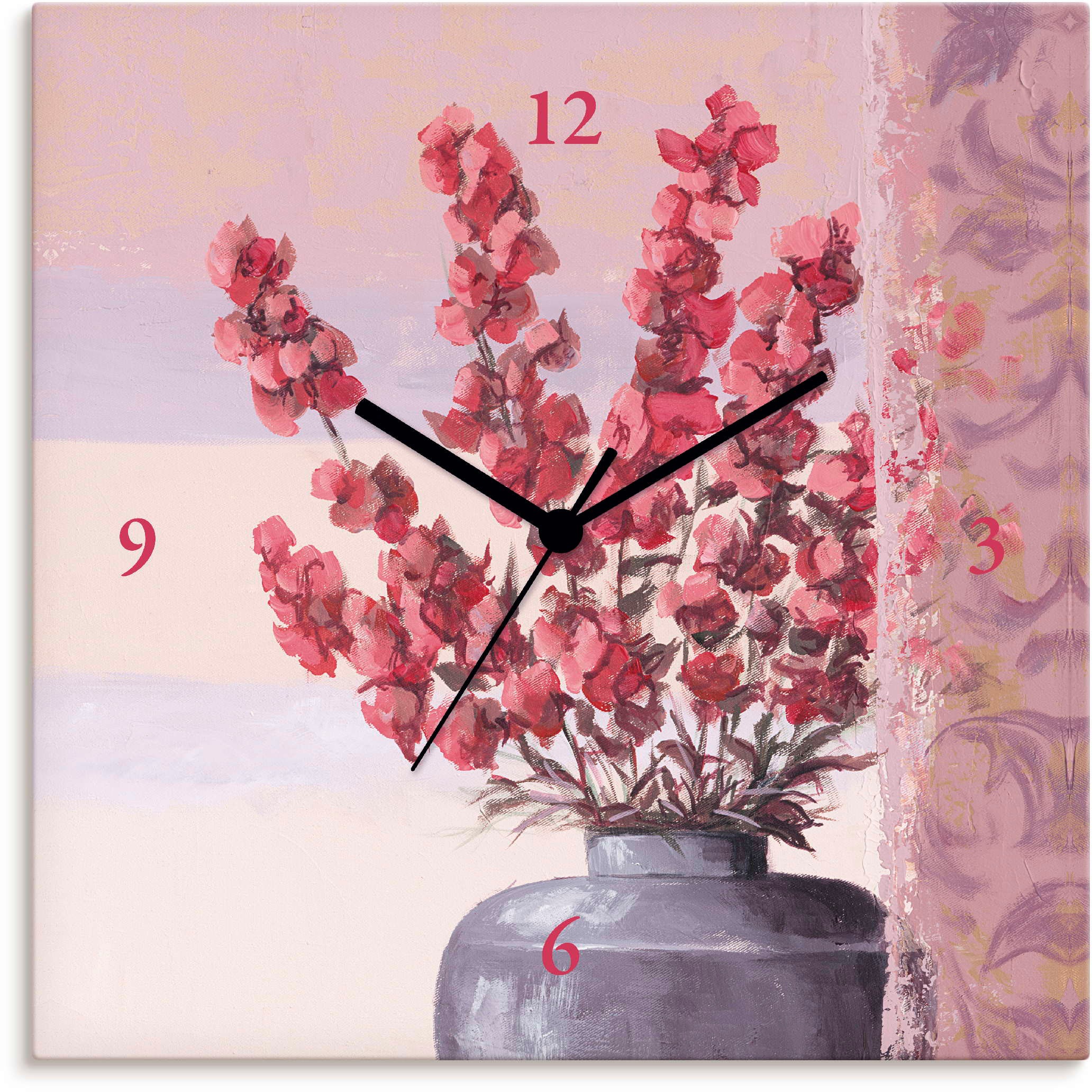 Image of Artland Wanduhr »Roter Blütenstrauss« bei Ackermann Versand Schweiz