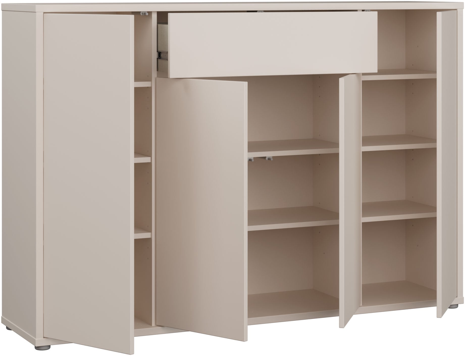 FORTE Armoire à chaussures »Alice Springs« L/H/P 143,9/99,1/34,9 cm push to open, 28 paires de chaussures