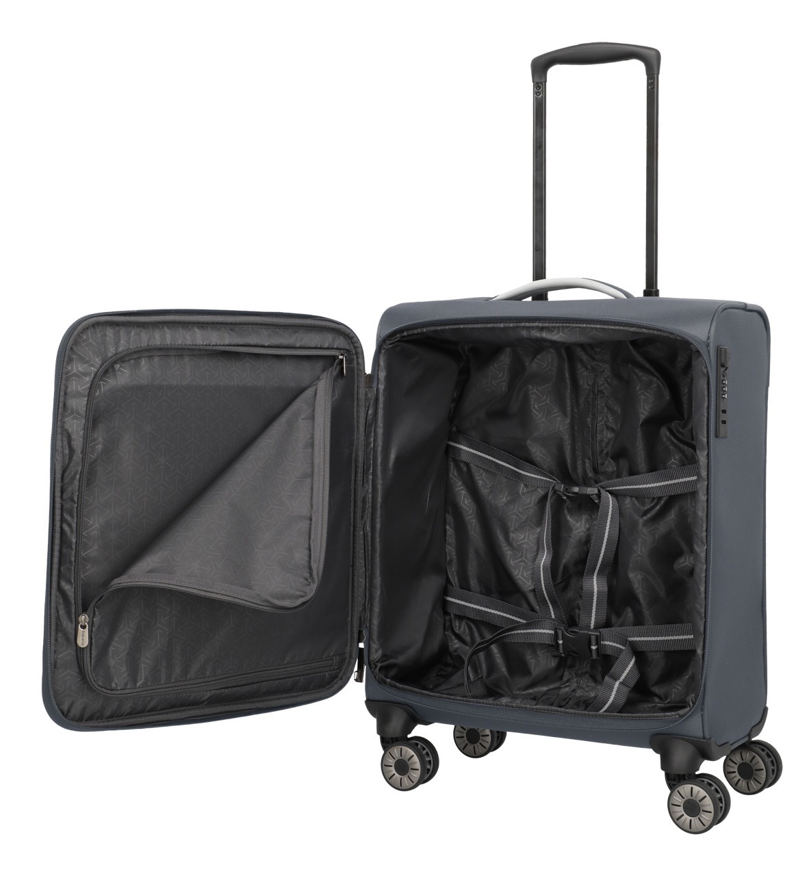 travelite Trolley pour bagages à main »JETPACK Max 4 Cabin Handgepäck Koffer« 41 litre 4 Rollen bagage souple, compatible Ryanair, Condor et de nombreuses compagnies aériennes courantes