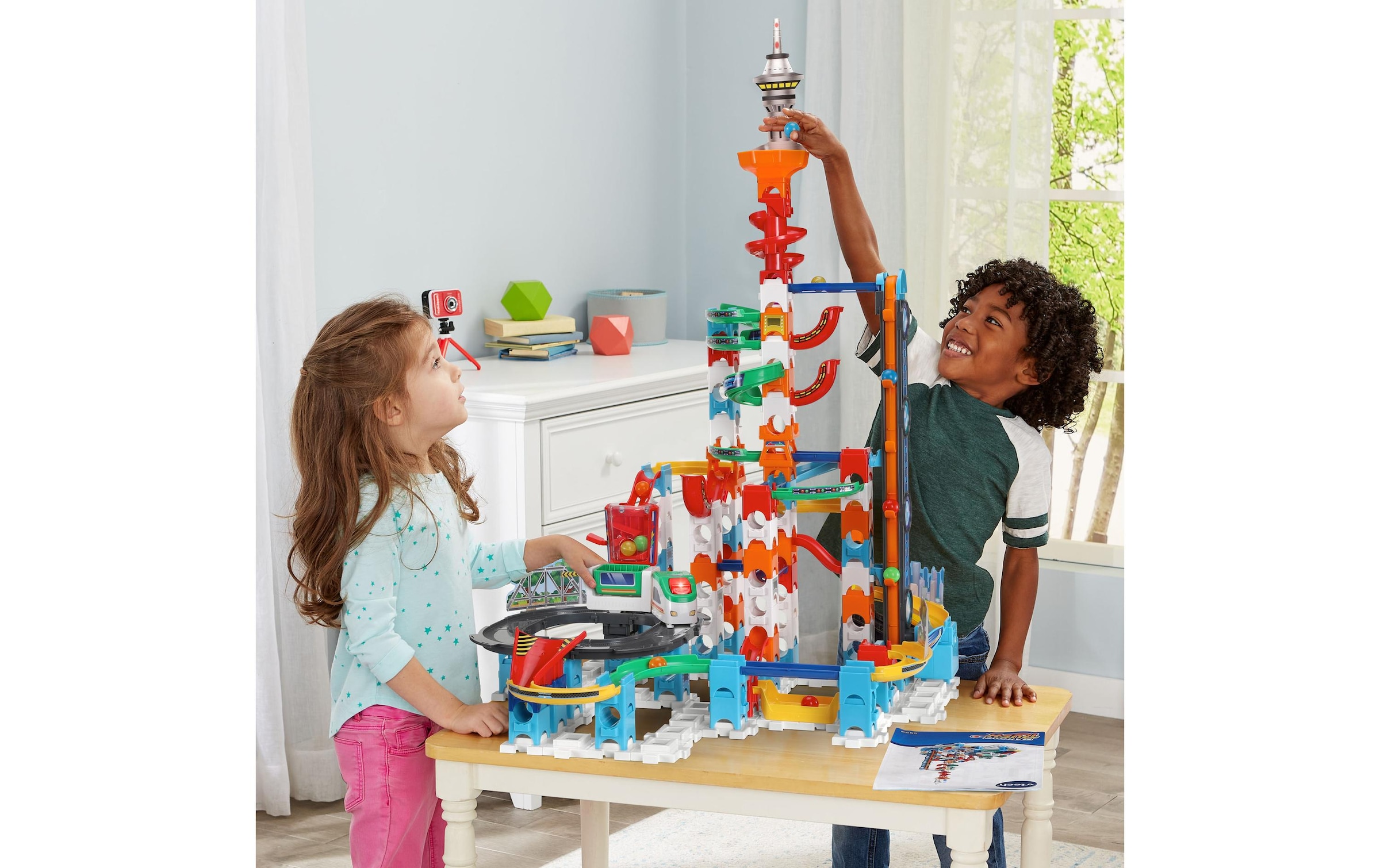 Vtech® Lernspielzeug »Marble Rush Super Sky Tower Set XL300E -DE-«, (143 St.)