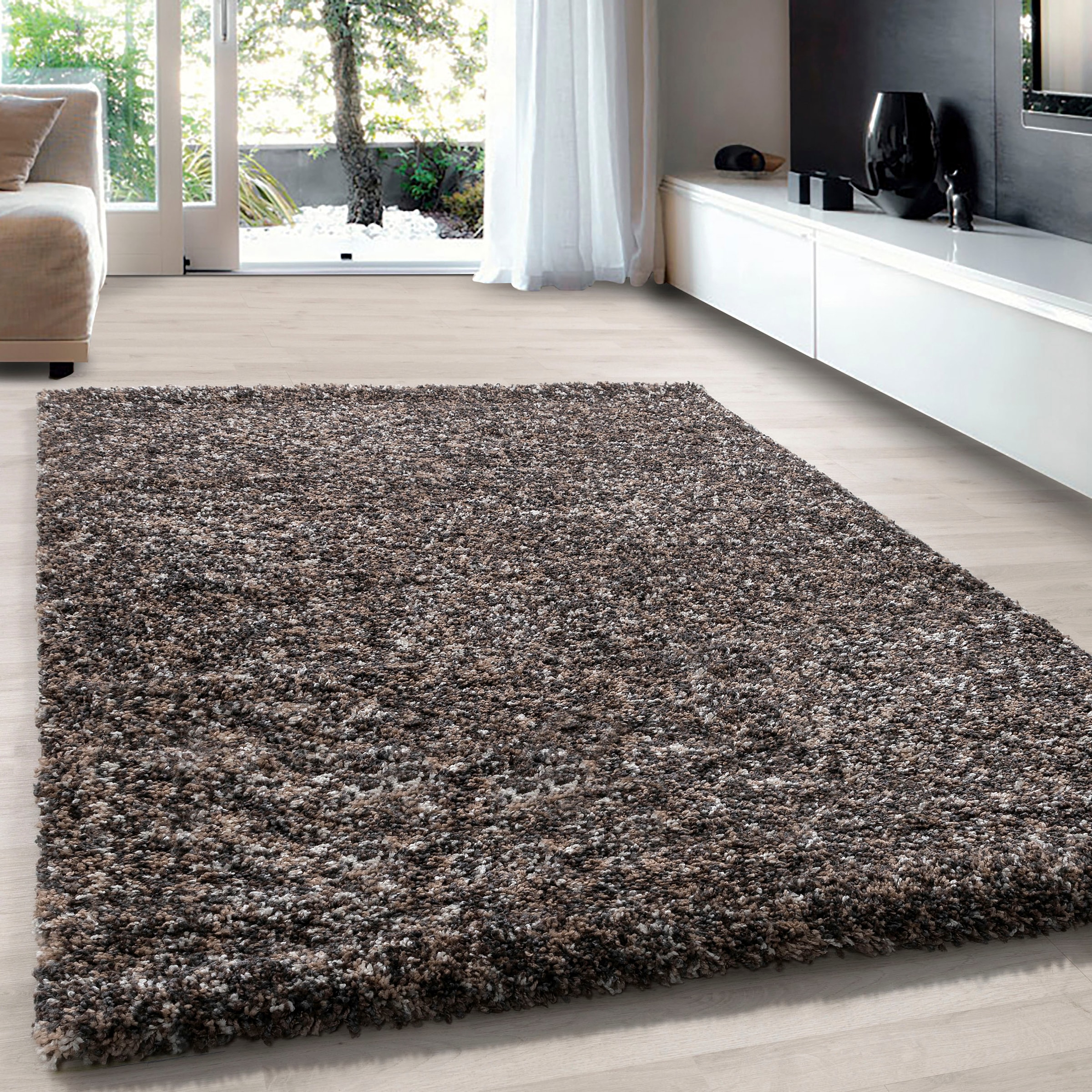 Image of Ayyildiz Teppiche Hochflor-Teppich "Enjoy Shaggy" rechteckig 50 mm Höhe auch als Läufer, Shaggy, Langflor, meliert, Wohnzimmer