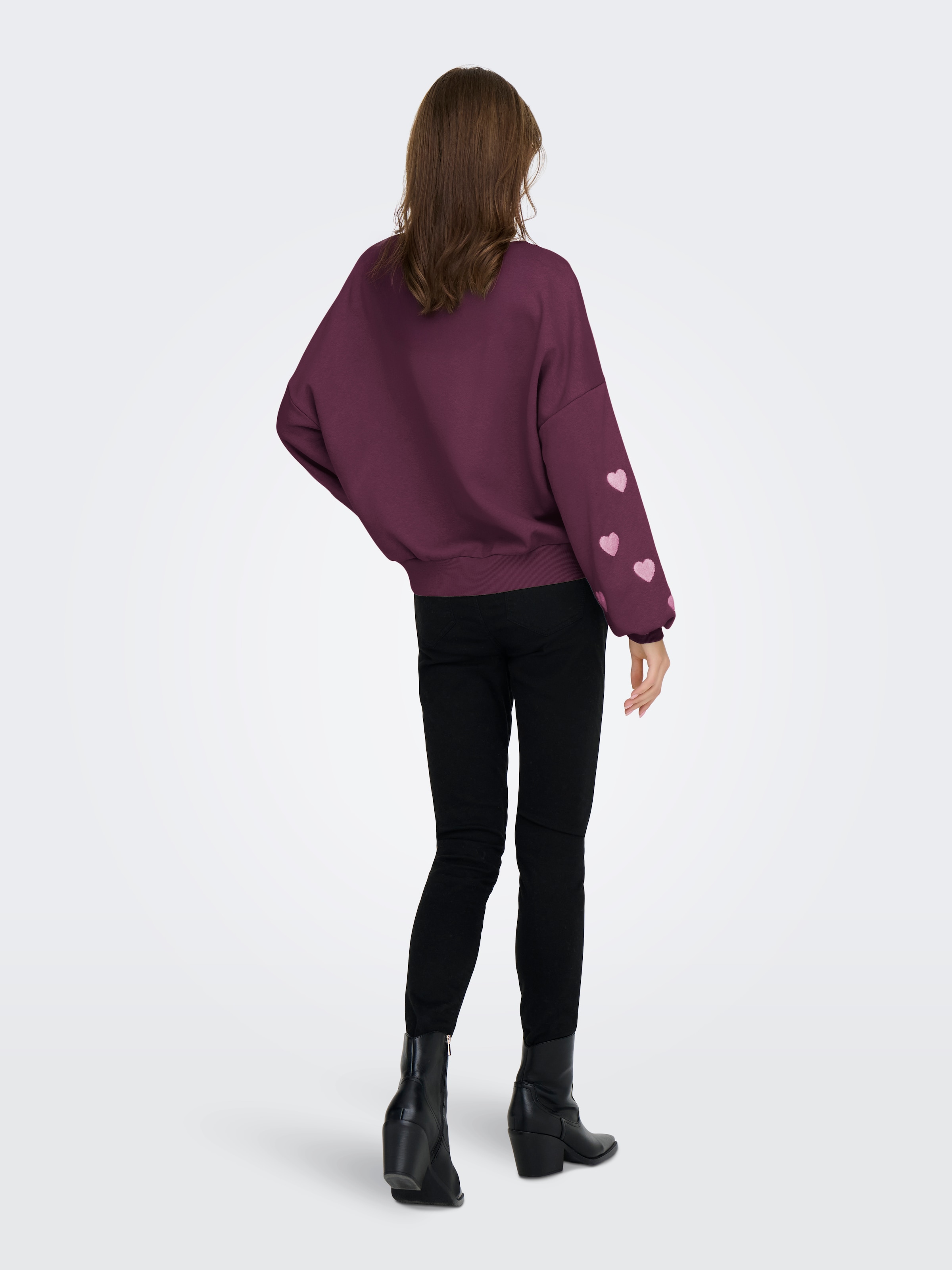 ONLY Sweatshirt »ONLMACY L/S O-NECK BOX CC SWT«, Baumwollmischung, regular fit
