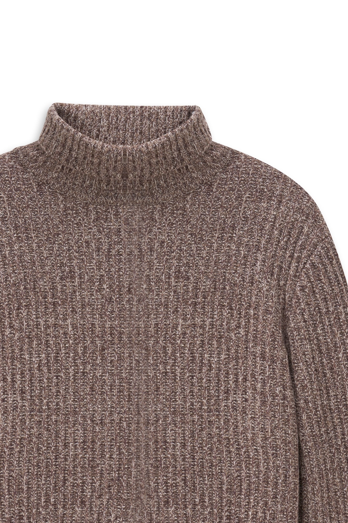 bugatti Pull à col roulé »Regular Fit« maille grosse en mélange de laine