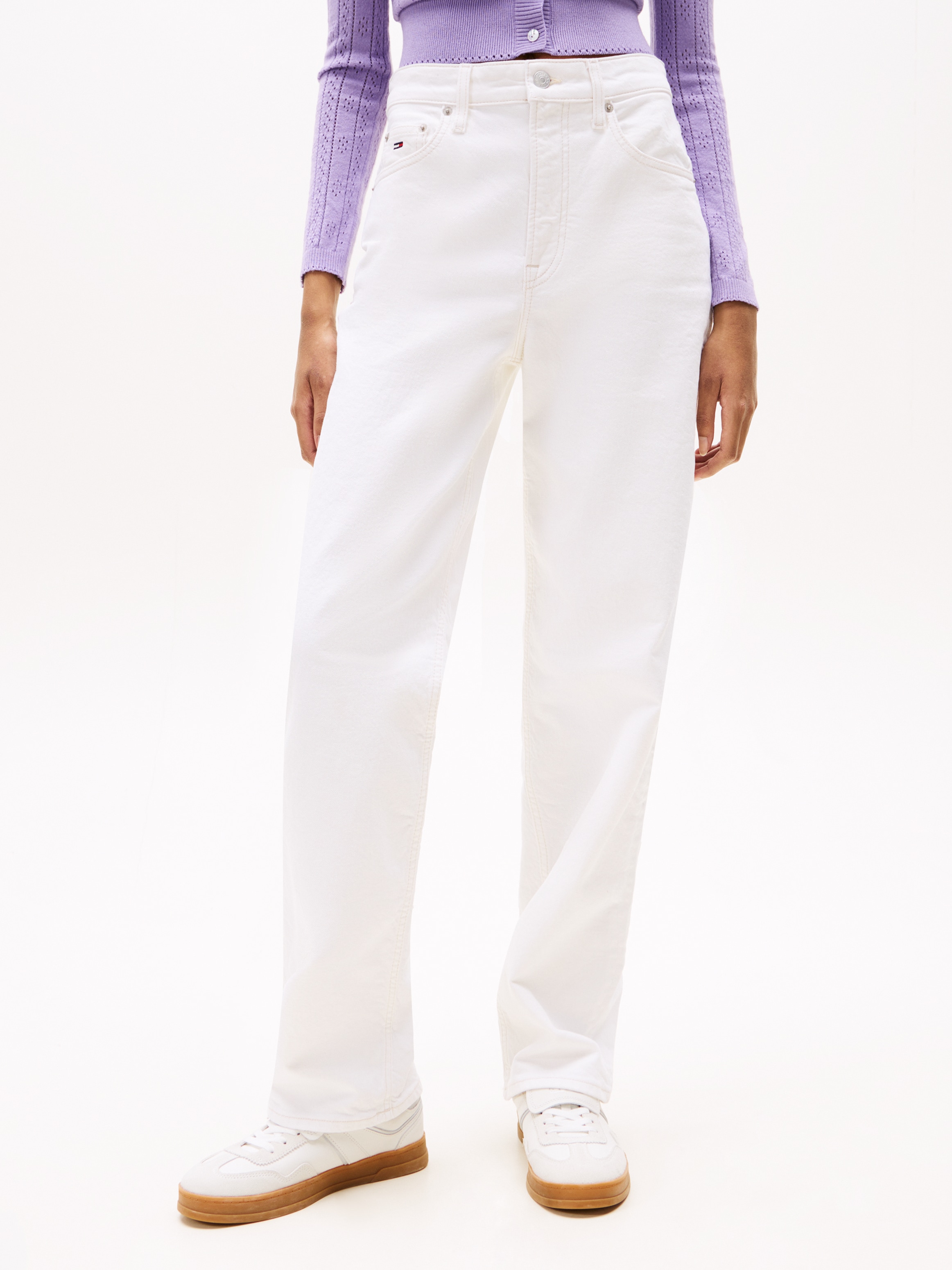 Image of Tommy Jeans Straight-Jeans "LAYLA HR SLIM STR" in Knöchellänge