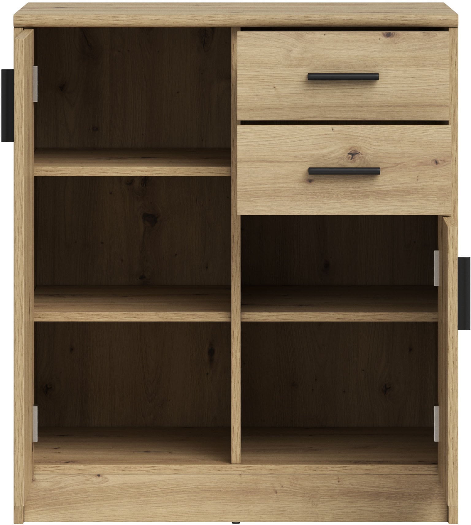 HBZ Sideboard »Nelly Kommode, BxHxT 74x86x50cm« 1 Stk. tlg. Breite 74cm, Einlegeböden verstellbar, foliert