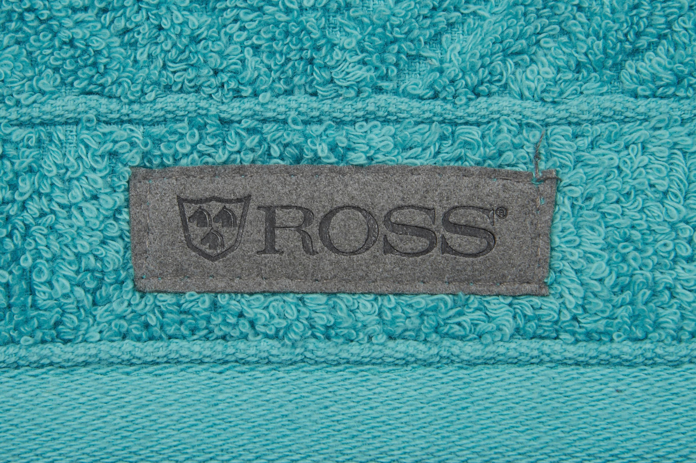 ROSS Gästehandtuch »Smart«, (6 St.), Uni-Rippe mit Velourslabel