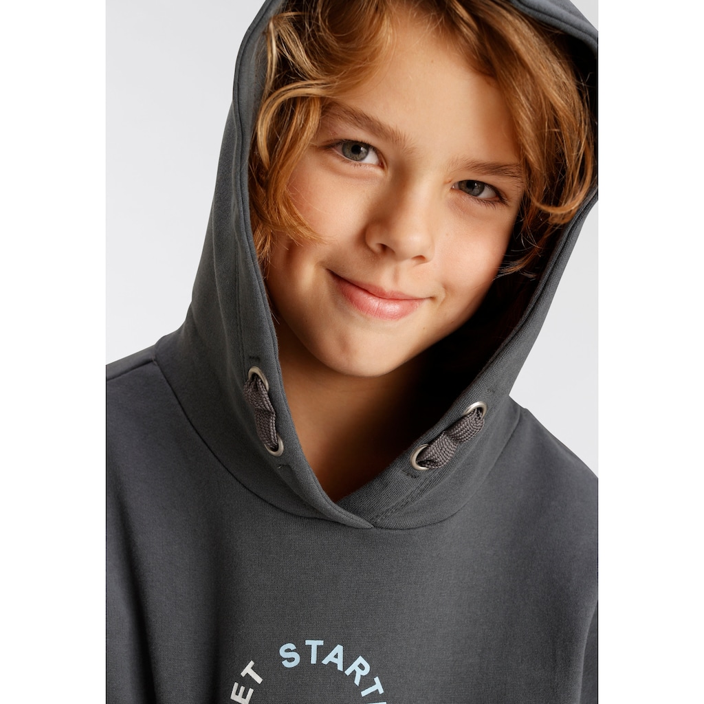 KIDSWORLD Kapuzensweatshirt »GET STARTED TODAY!«