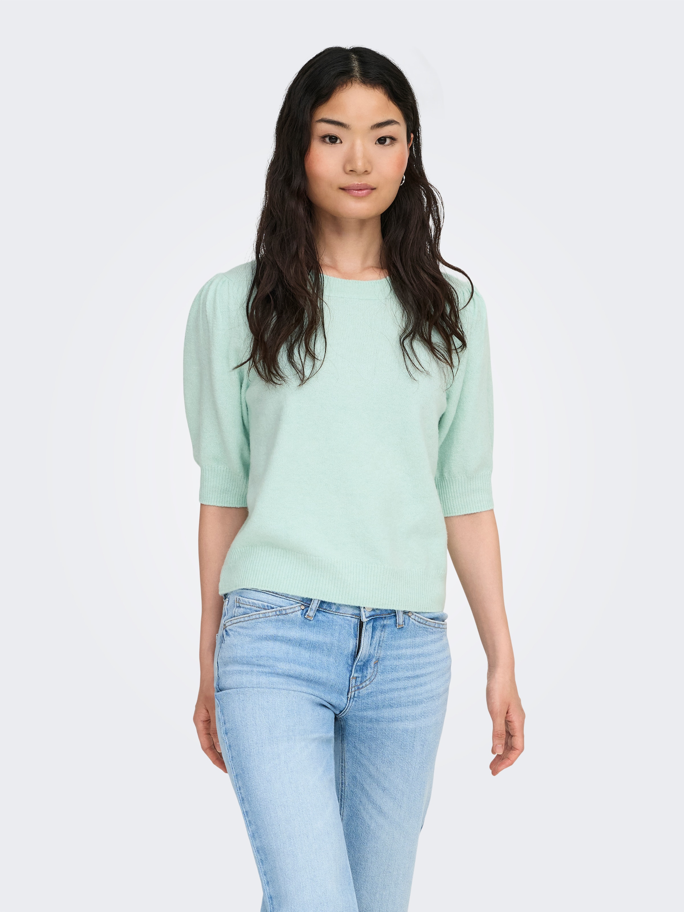 ONLY Strickpullover »ONLRICA LIFE 2/4 PULLOVER KNT NOOS« Materialmix