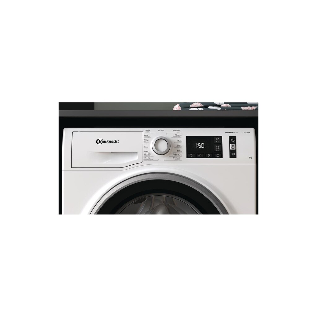 BAUKNECHT Waschmaschine, NM11 844 WS, 8 kg, 1400 U/min