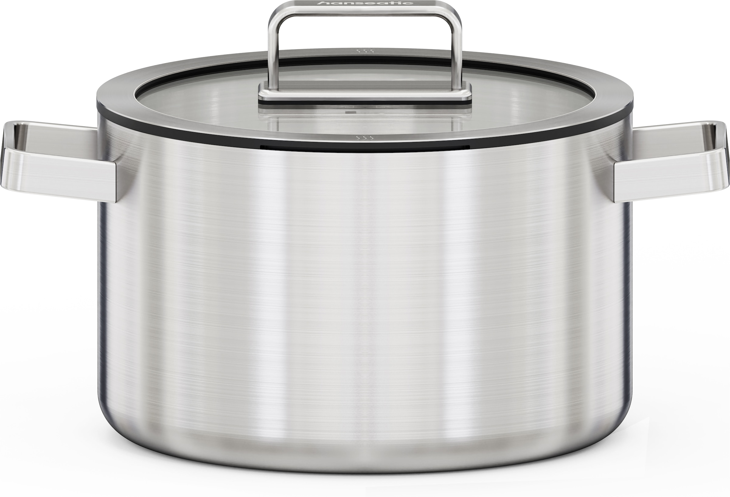 Hanseatic Topf-Set »PREMIUM« Set, Kochtopf 1x 16 cm / 1x 20 cm / 1x 24 cm, 6 tlg. Edelstahl