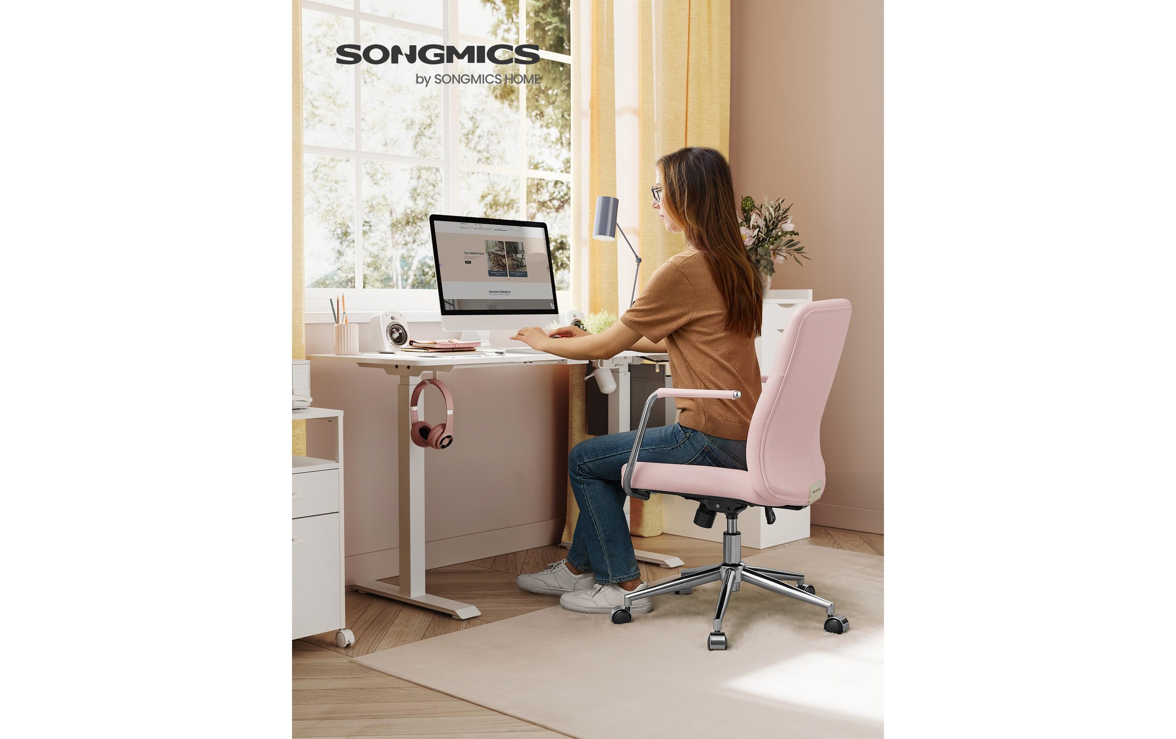 SONGMICS Schreibtischstuhl »Songmics«, Kunstleder