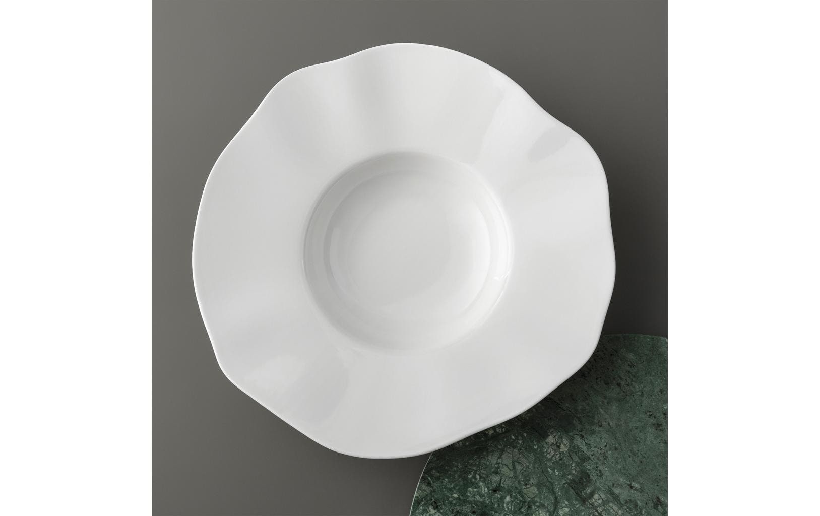 Villeroy & Boch Assiette à pâtes »Pura 4 Stück« Eleganter tiefer Teller aus hochwertigem Porzellan