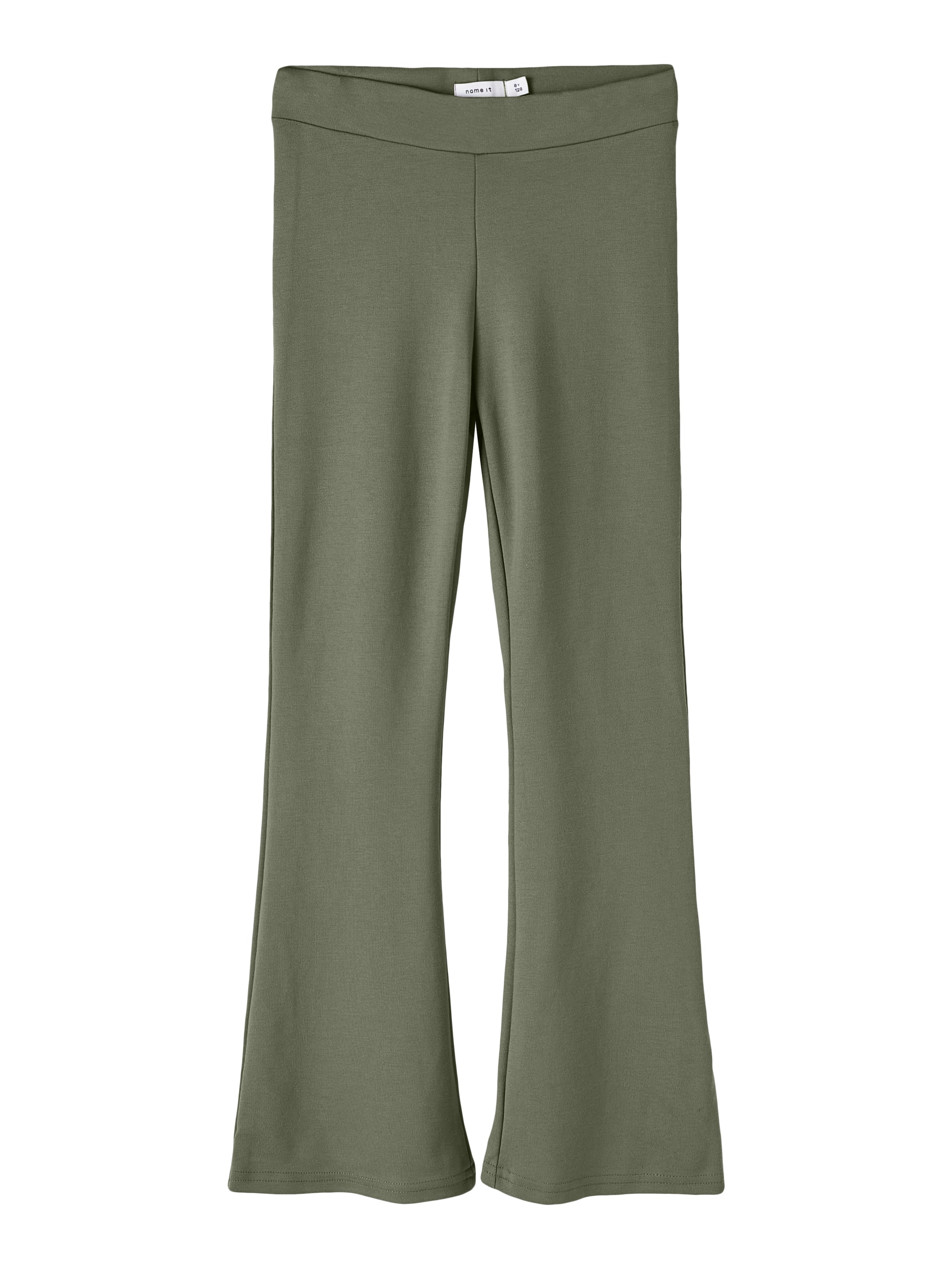 Name It Pantalon en jersey »NKFFRIKKALI für Mädchen mit ausgestelltem Bein und Viskose«  uni, casual, évasé, mélange viscose, sans col