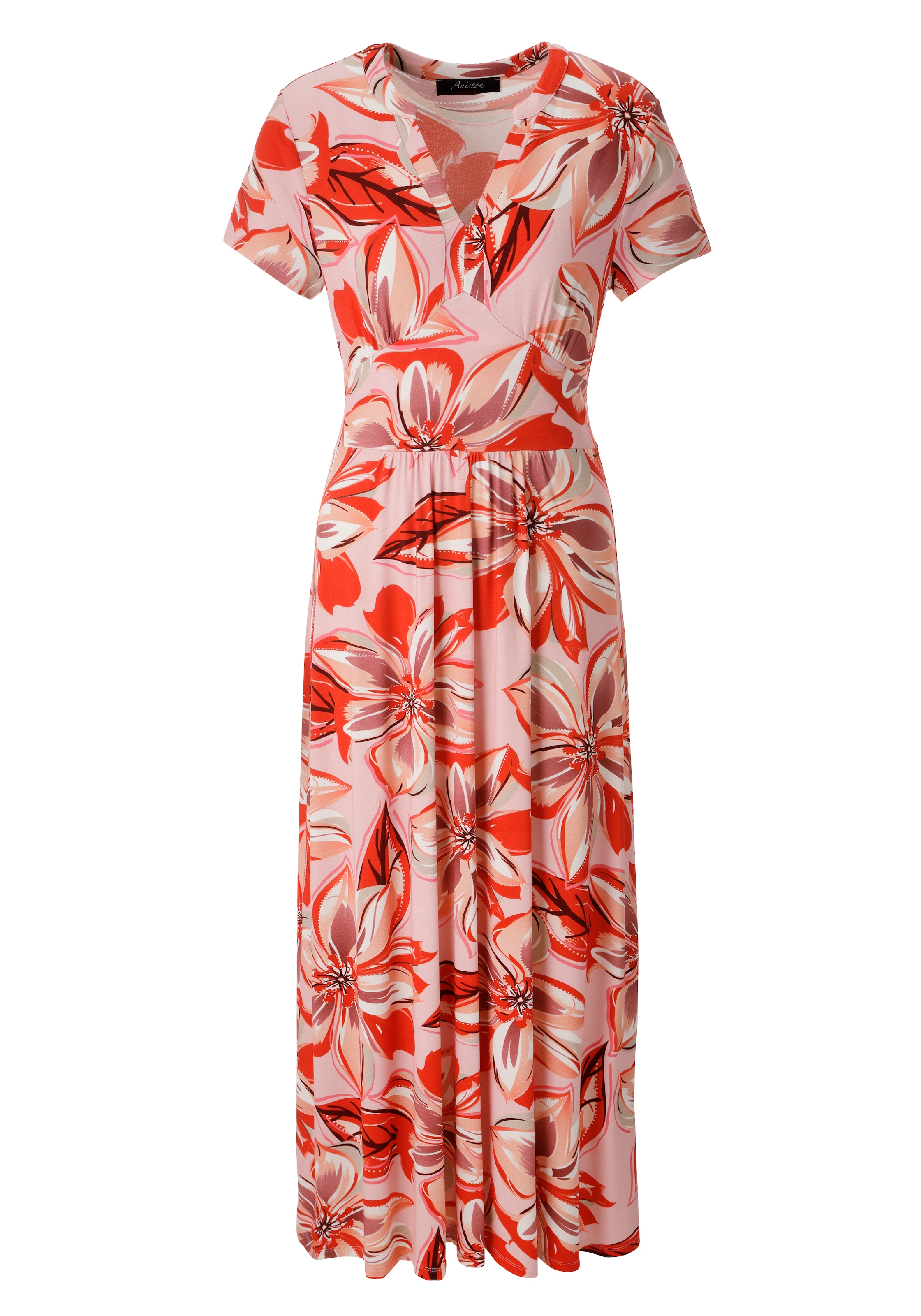 Aniston CASUAL Sommerkleid mit farbharmonischen, grossflächigen Blüten bedruckt - NEUE KOLLEKTION