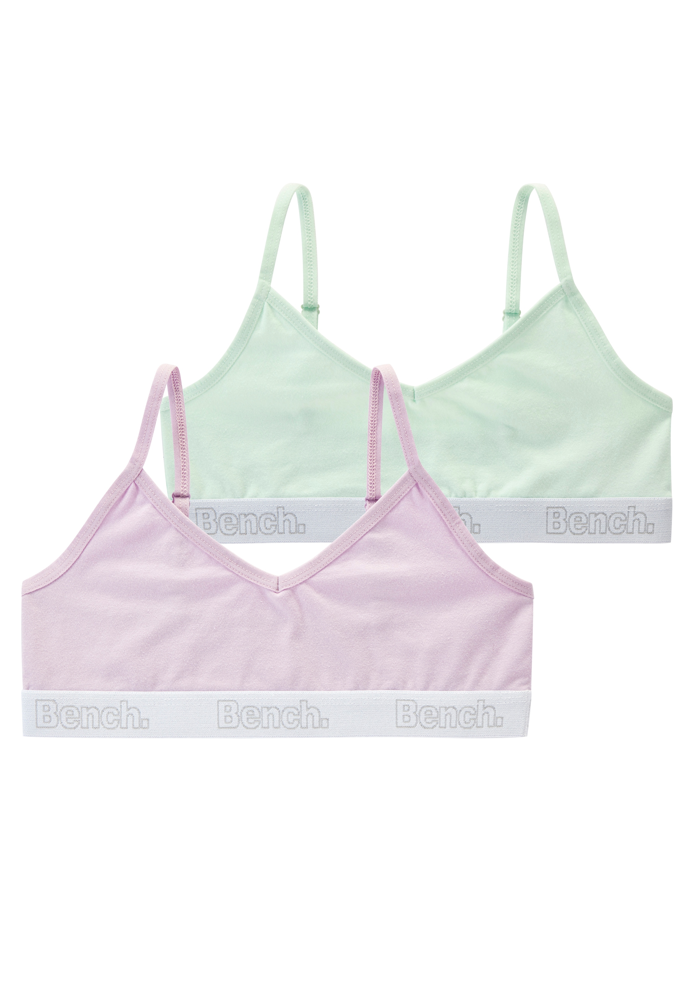 Image of Bench. Bustier Packung, 2 tlg. mit weichem Logo-Bündchen