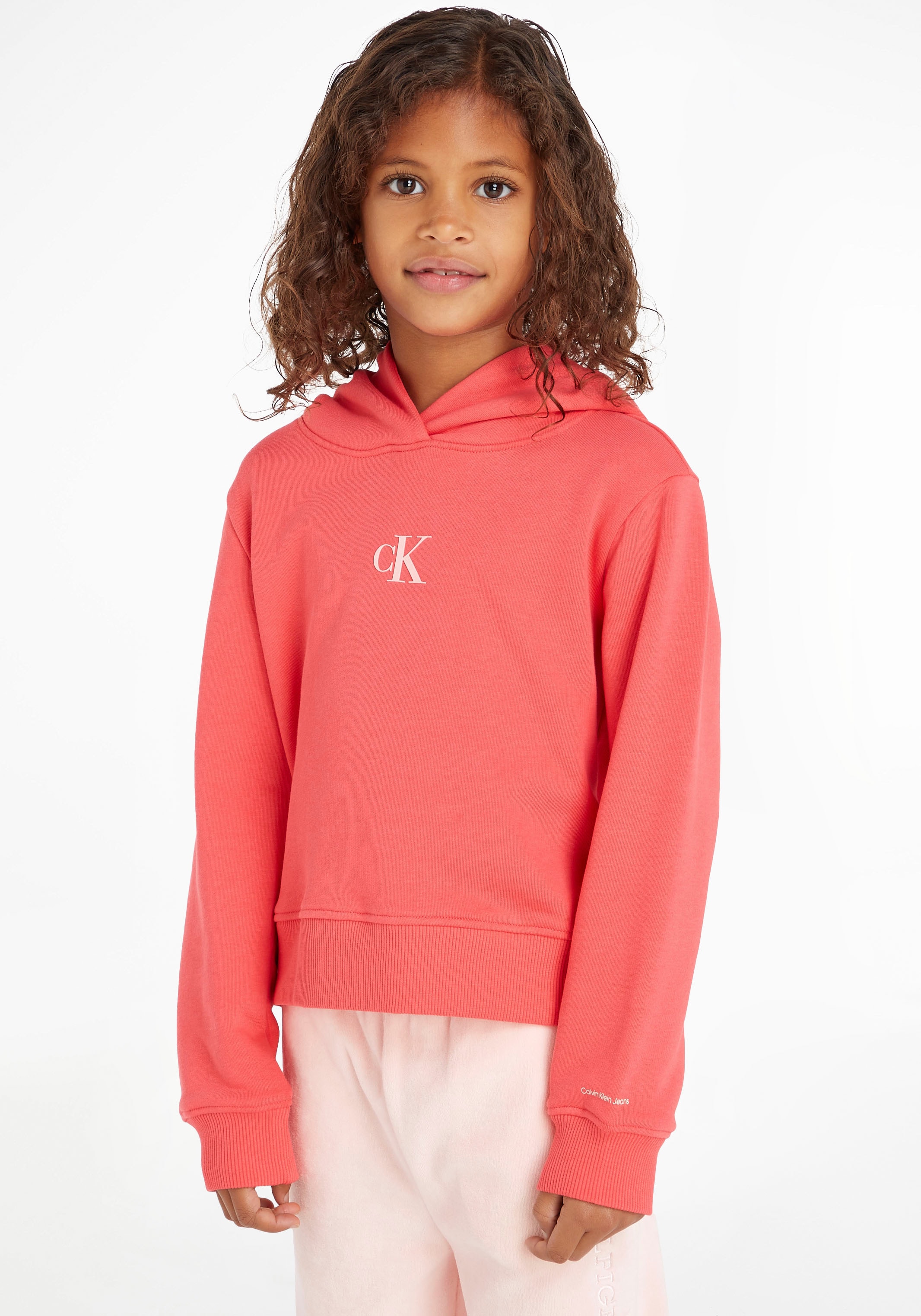 ✌ Calvin Klein BOXY Jahre Kinder Jeans »CK für ligne LOGO en bis HOODIE«, Acheter Kapuzensweatshirt 16
