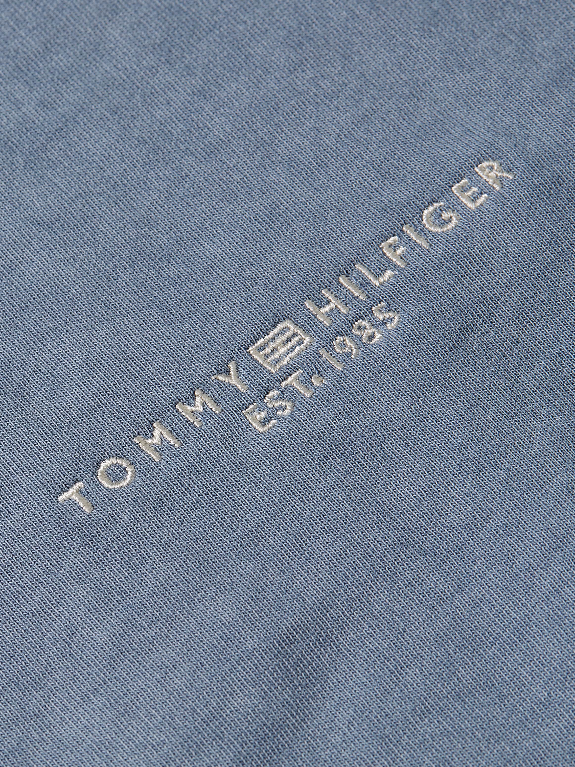 Tommy Hilfiger T-Shirt »REG MUTED GMD CORP LOGO C-NK SS«, in Washed-Optik