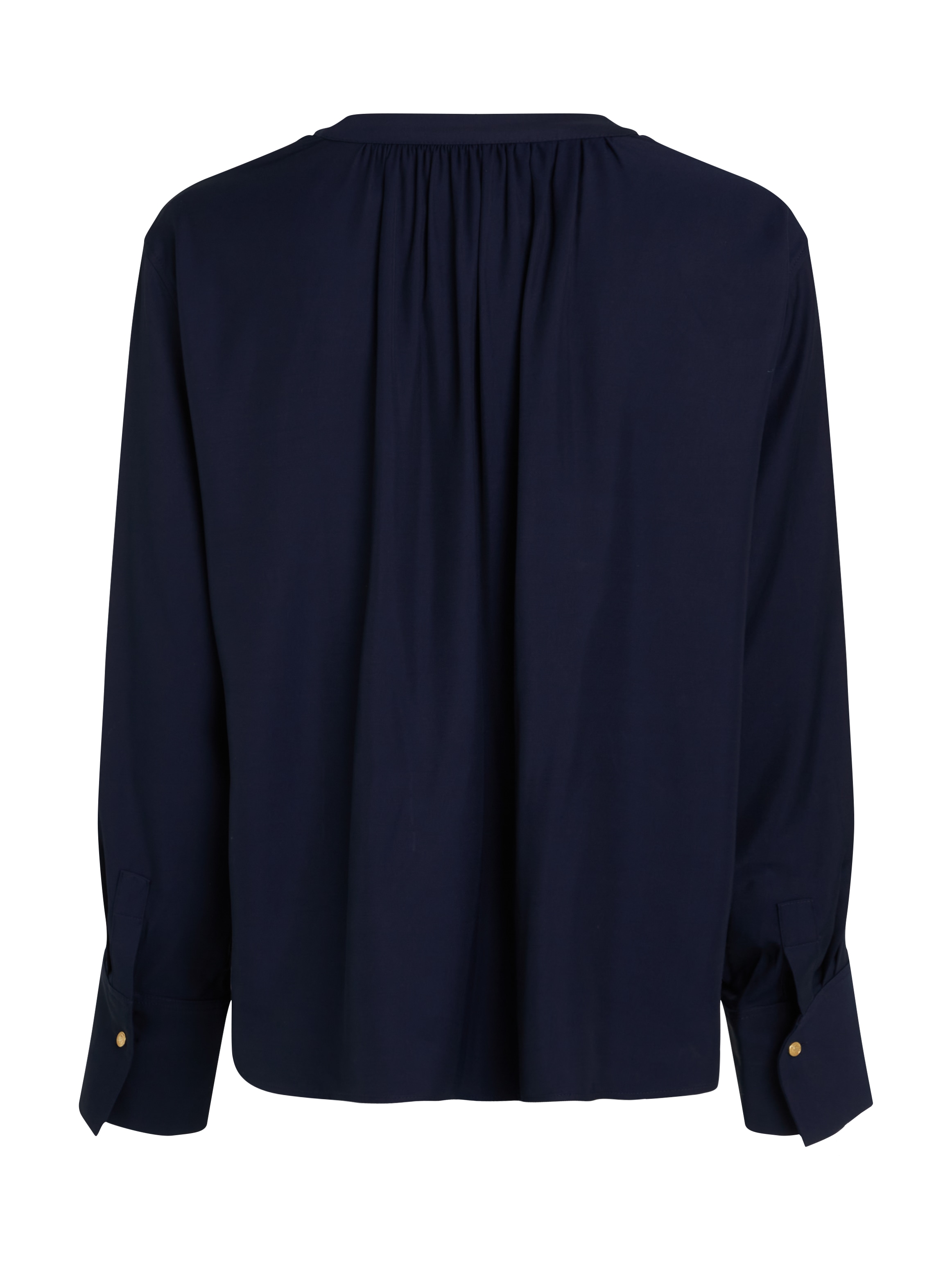 Tommy Hilfiger Curve Klassische Bluse »CRV SOFT VIS V NECK LS BLOUSE«, in Grossen Grössen, V-Ausschnitt