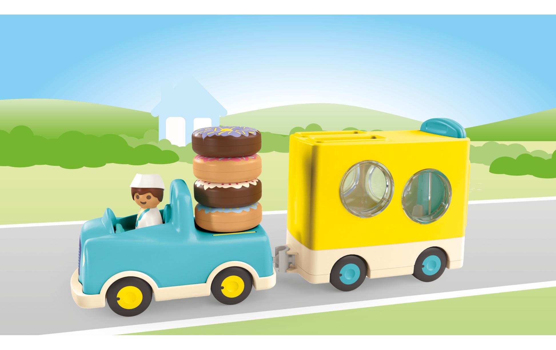 Playmobil® Spielbausteine »Junior Verrückter Donut Truck 71702«