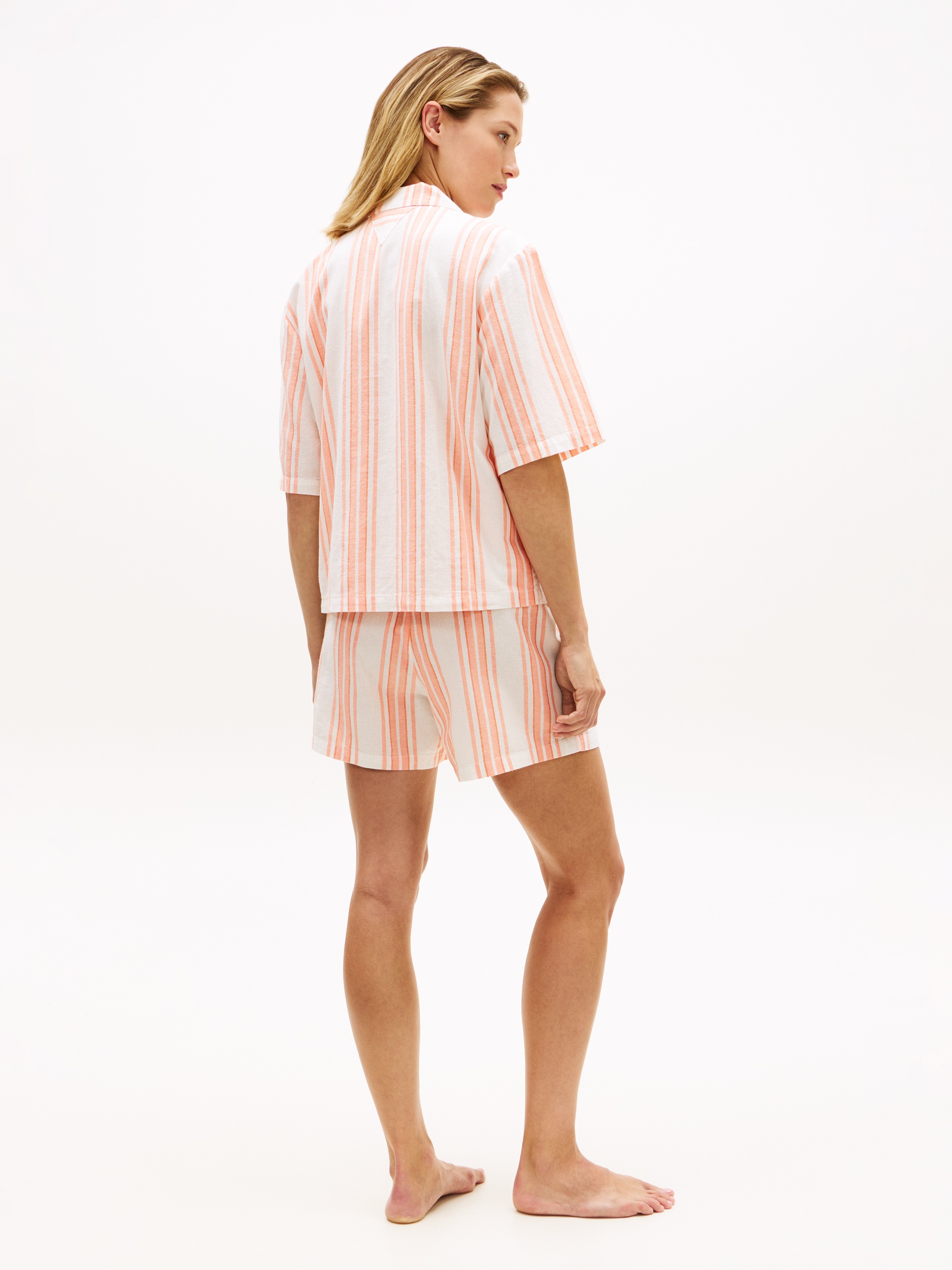 Tommy Hilfiger Underwear Shorty Set, 2 Pyjama-Set aus Leinenmix mit