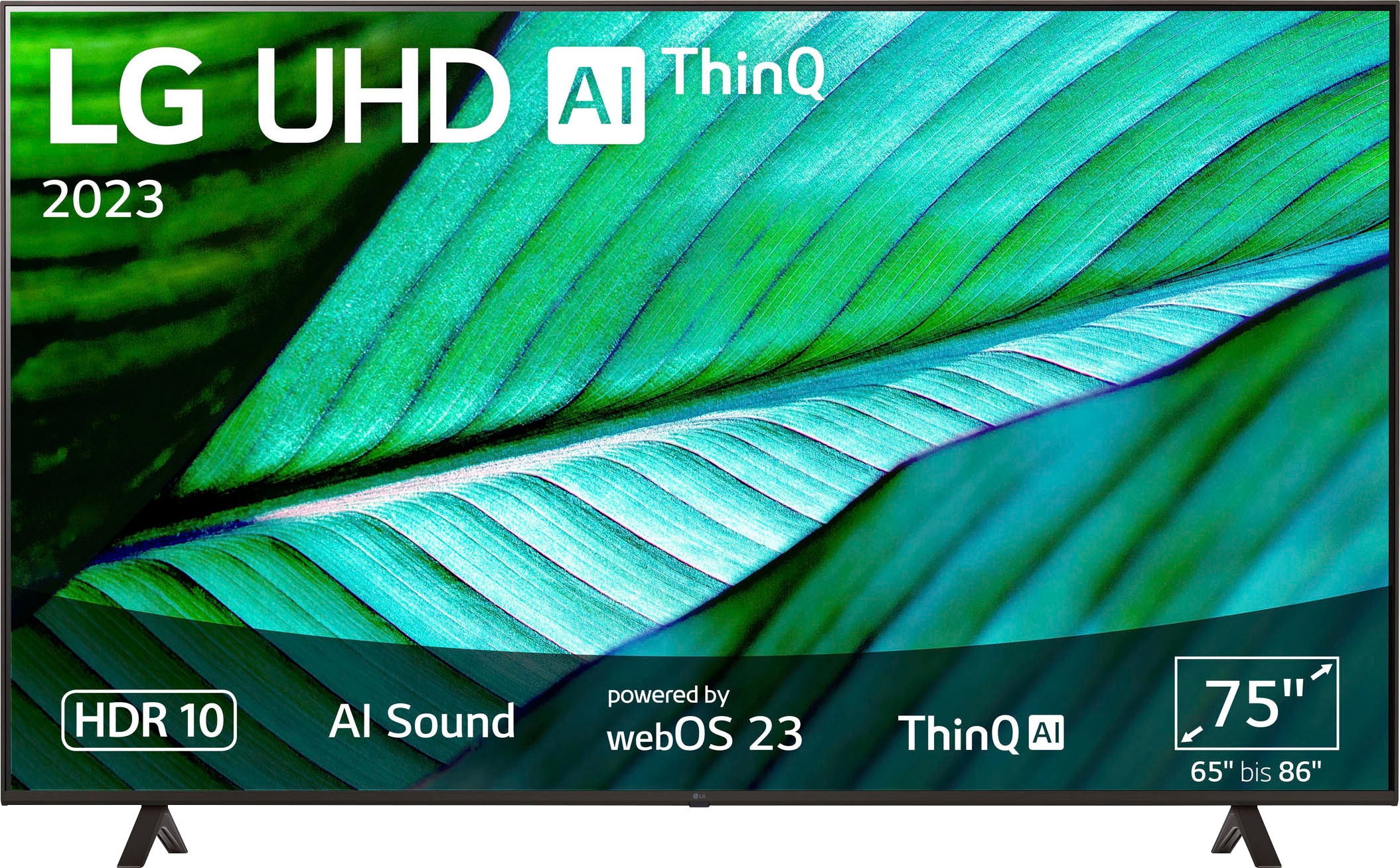 HD, LED,AI LG 4K Control »75UR76006LL«, cm/75 Sound,AI 189 Ultra AI-Prozessor,Direct Gen6 UHD versandkostenfrei LED-Fernseher ♕ ,α5 Smart-TV, Zoll, Brightness auf 4K