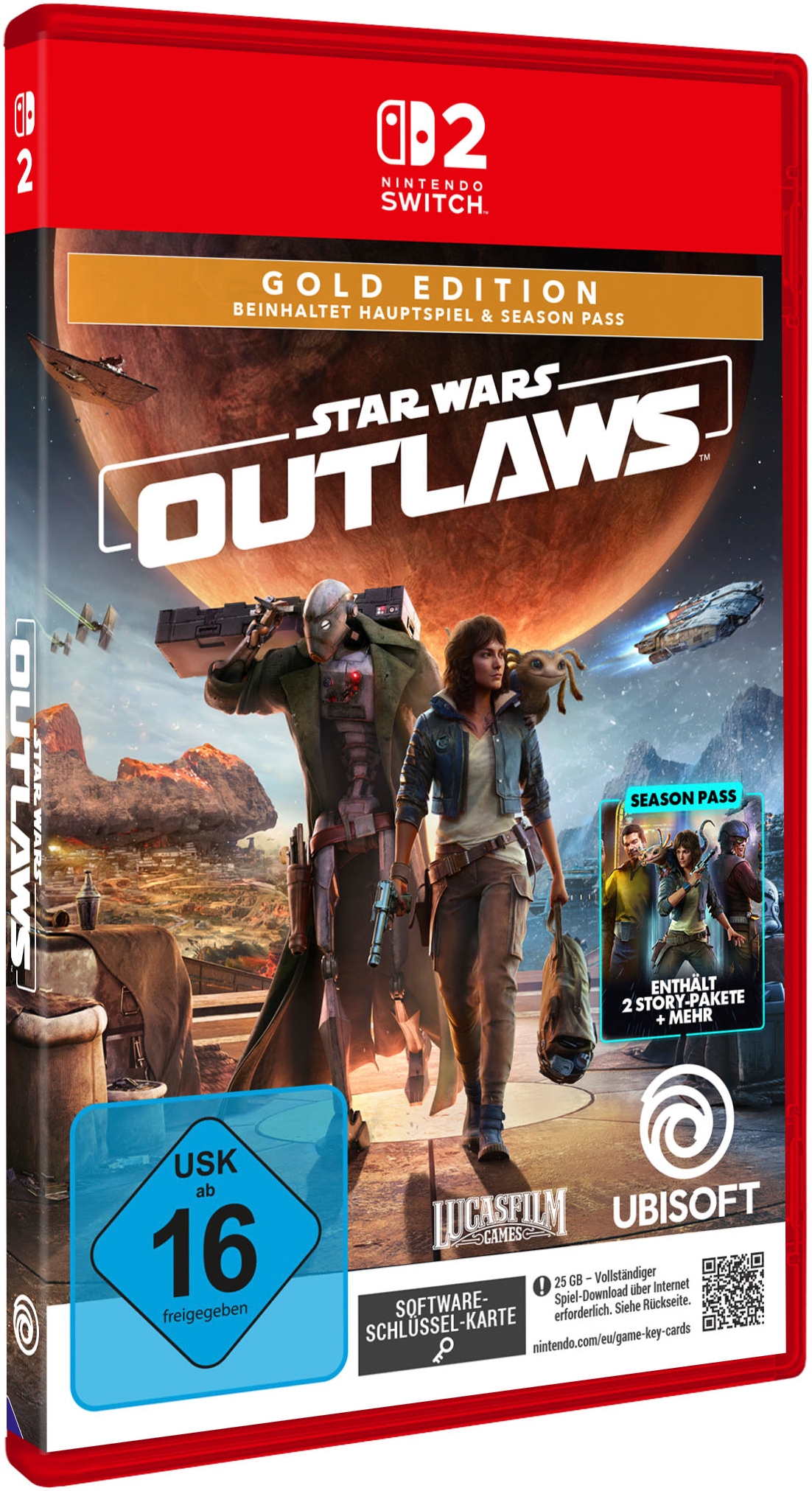 UBISOFT Logiciel de jeu »Star Wars Outlaws Gold Edition (inkl. Season Pass) - [NSW 2 - KeyCard]« Nintendo Switch 2