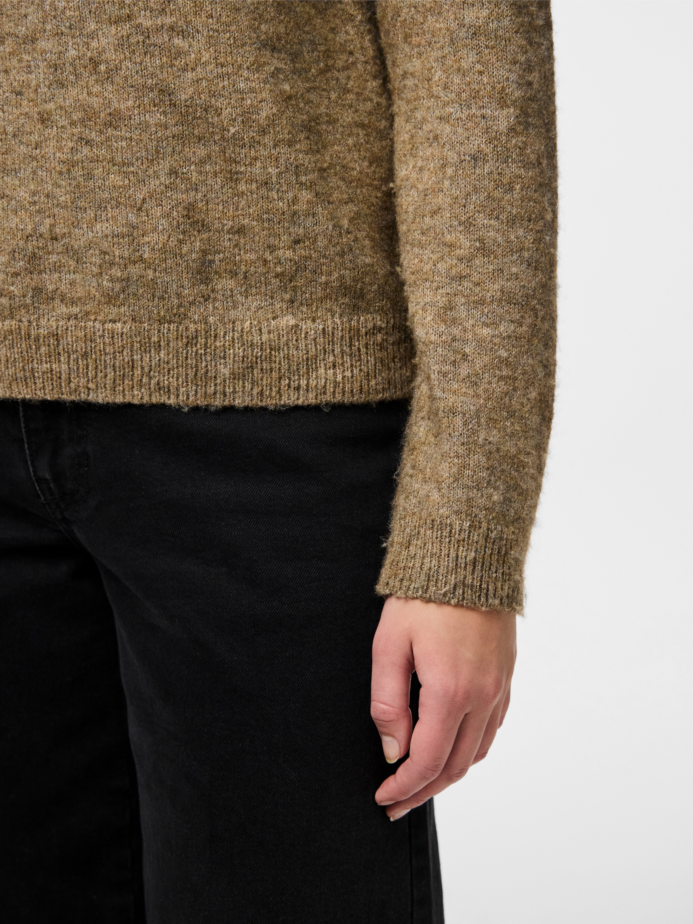 pieces Strickpullover »PCJULIANA LS O-NECK KNIT NOOS BC«