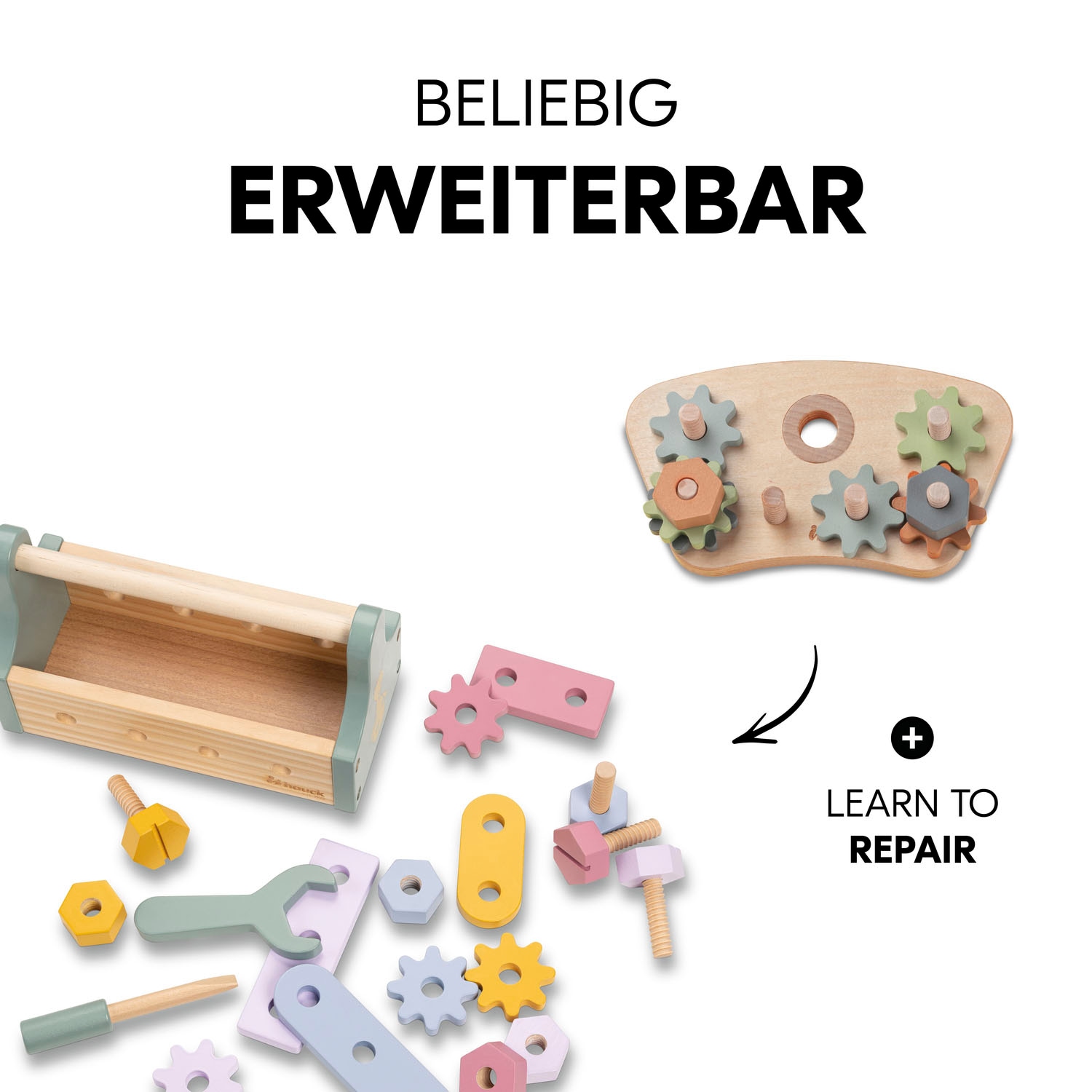 Hauck Motorikbrett »Play Repairing S Gears & Nuts« FSC® - schützt Wald