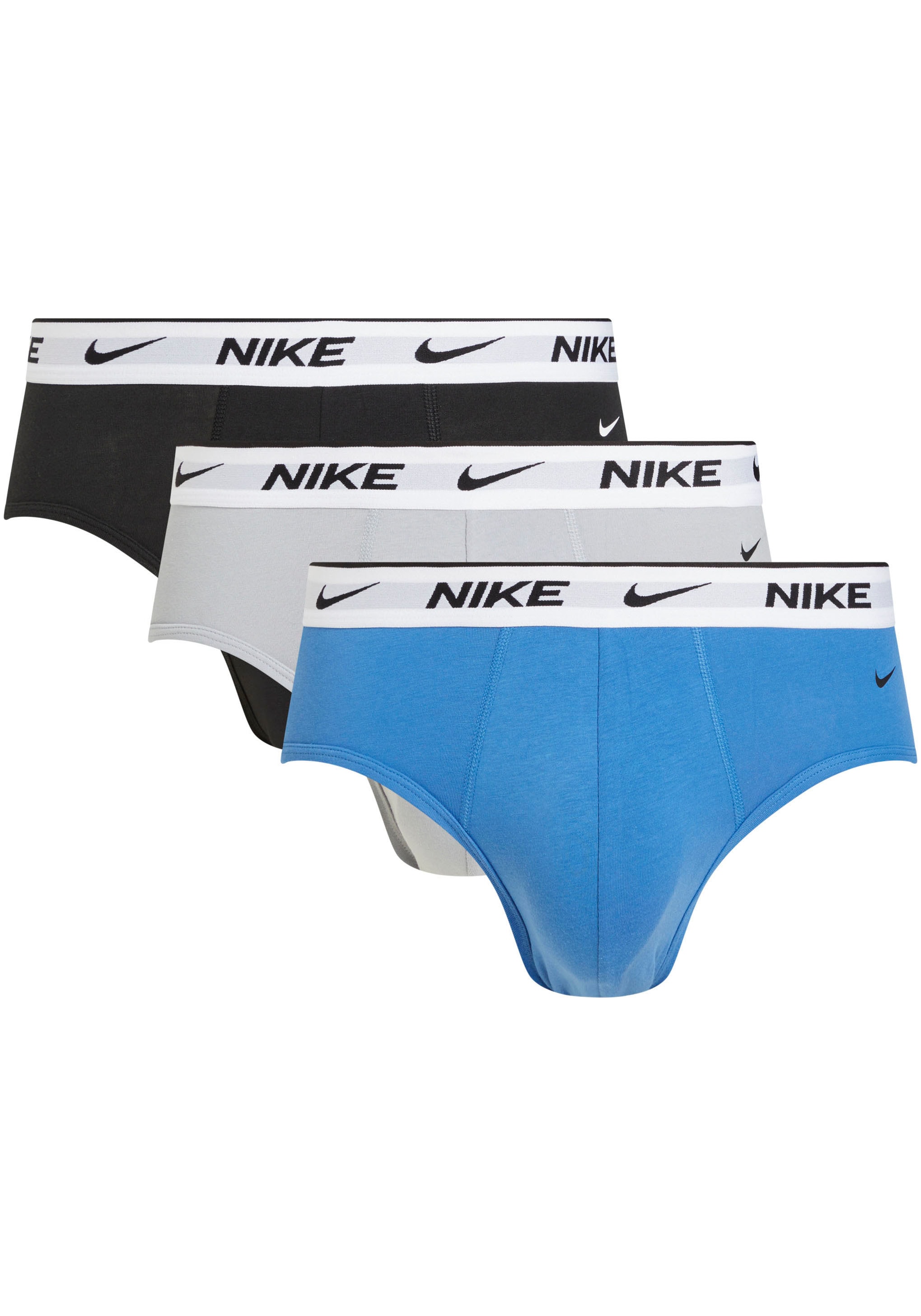 NIKE Underwear Slip »BRIEF 3PK«, (Packung, 3 St., 3er-Pack), mit Logo-Elastikbund