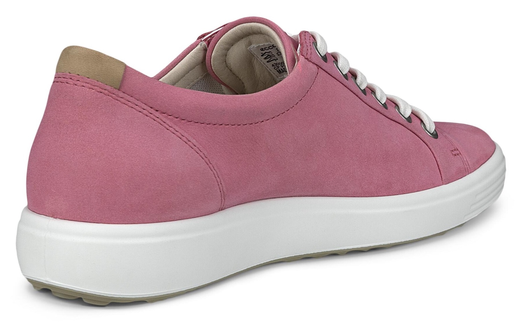 Ecco Sneaker »SOFT 7 W«, mit Label, Freizeitschuh, Halbschuh, Schnürschuh, schmale Form