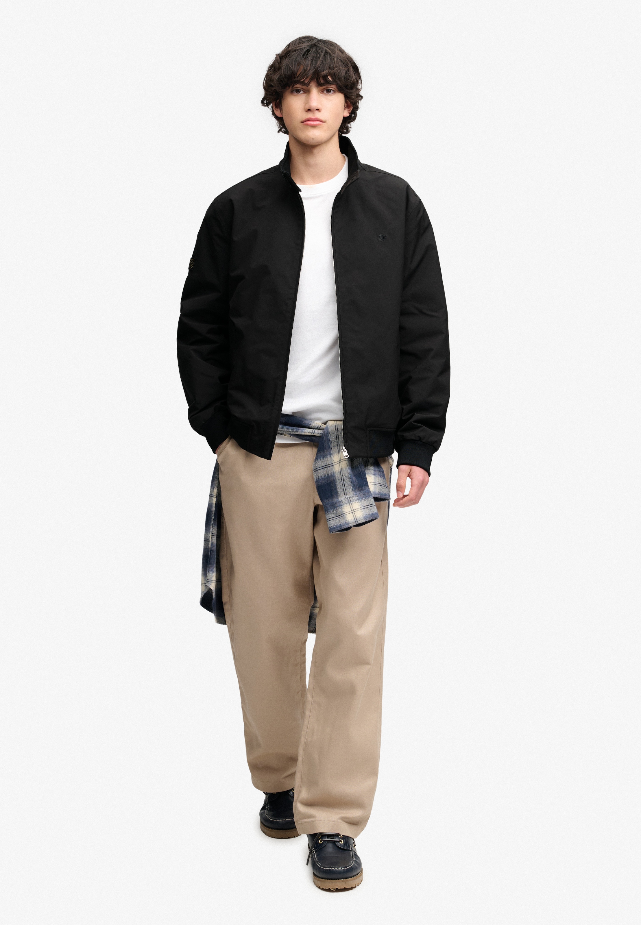 Superdry Blouson »CAMPUS PADDED HARRINGTON JKT« Kunstfaser, relaxed fit