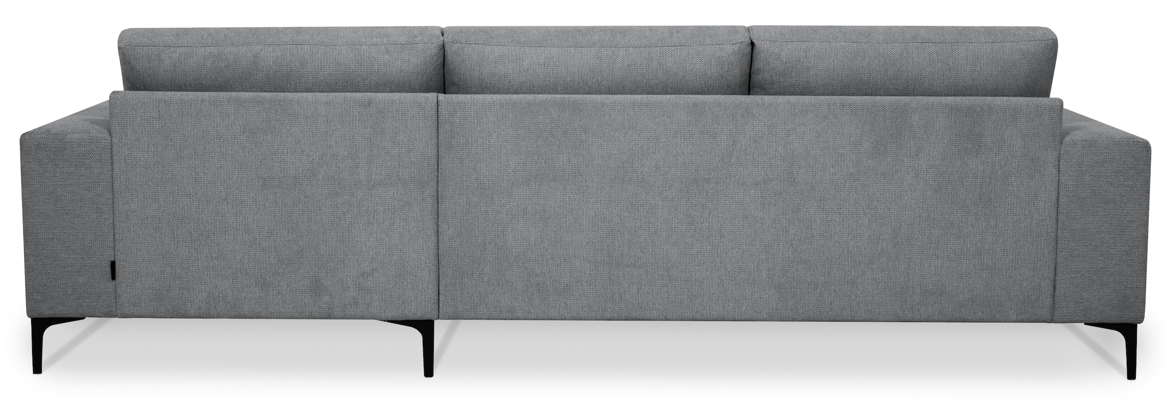 Places of Style Ecksofa »Xander, L-Form,«, Breite 280 cm, Soft-Touch Chenille, schwarze Metallfüssen