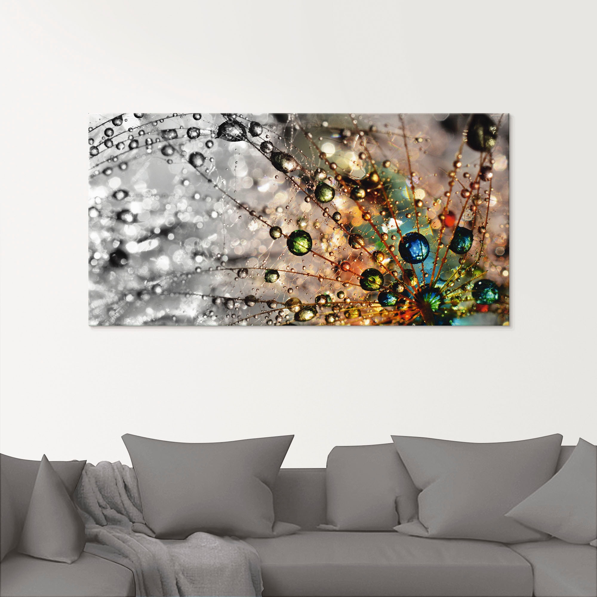 Image of Artland Glasbild "Farbenfrohe Natur" Blumen 1 Stk. tlg. in verschiedenen Grössen