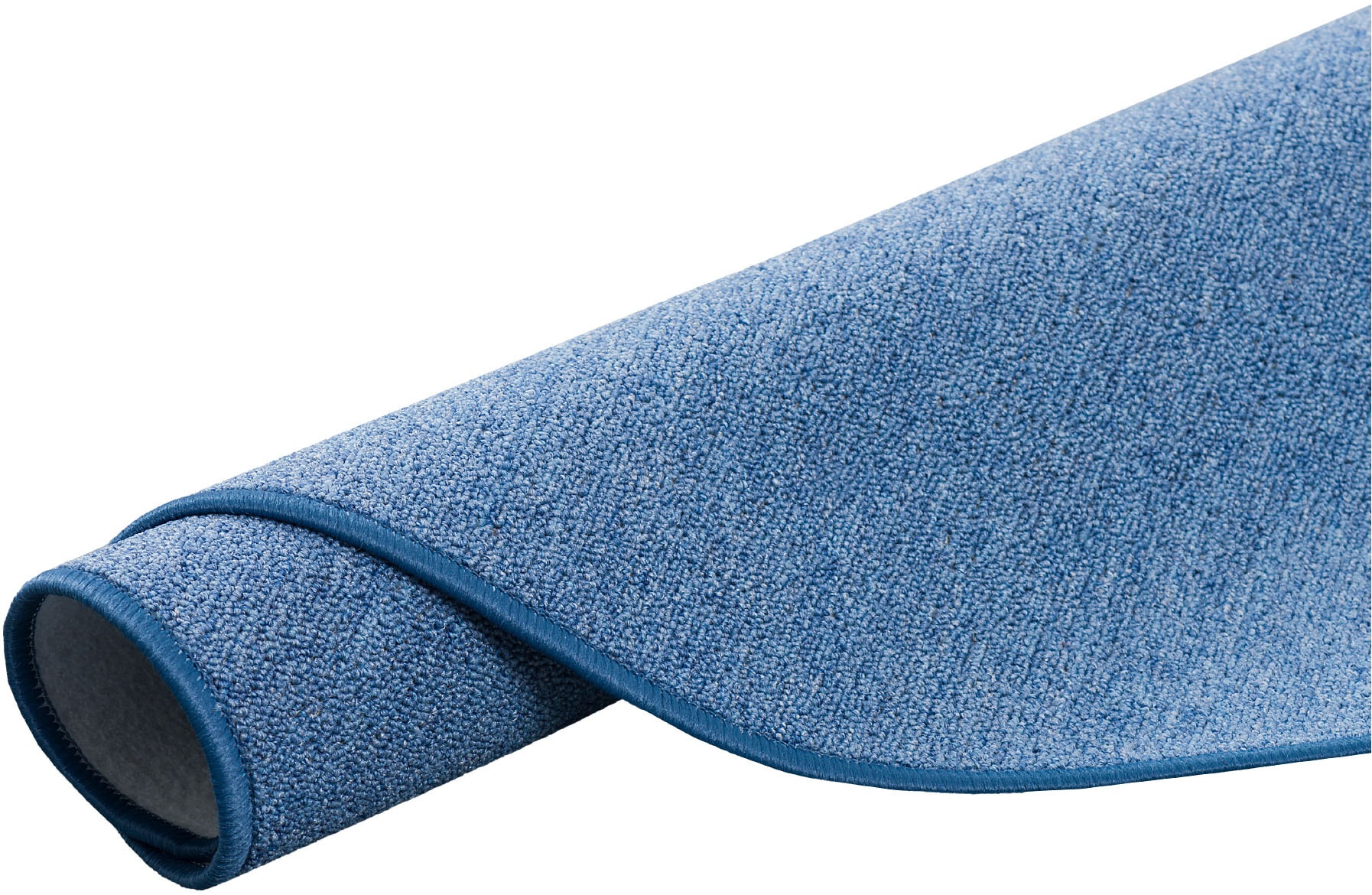 my home Teppich »Fortis, Schlinge, Made in Netherlands« rund 5 mm Höhe Uni Farben, gekettelt, strapazierfähig, Wohnzimmer