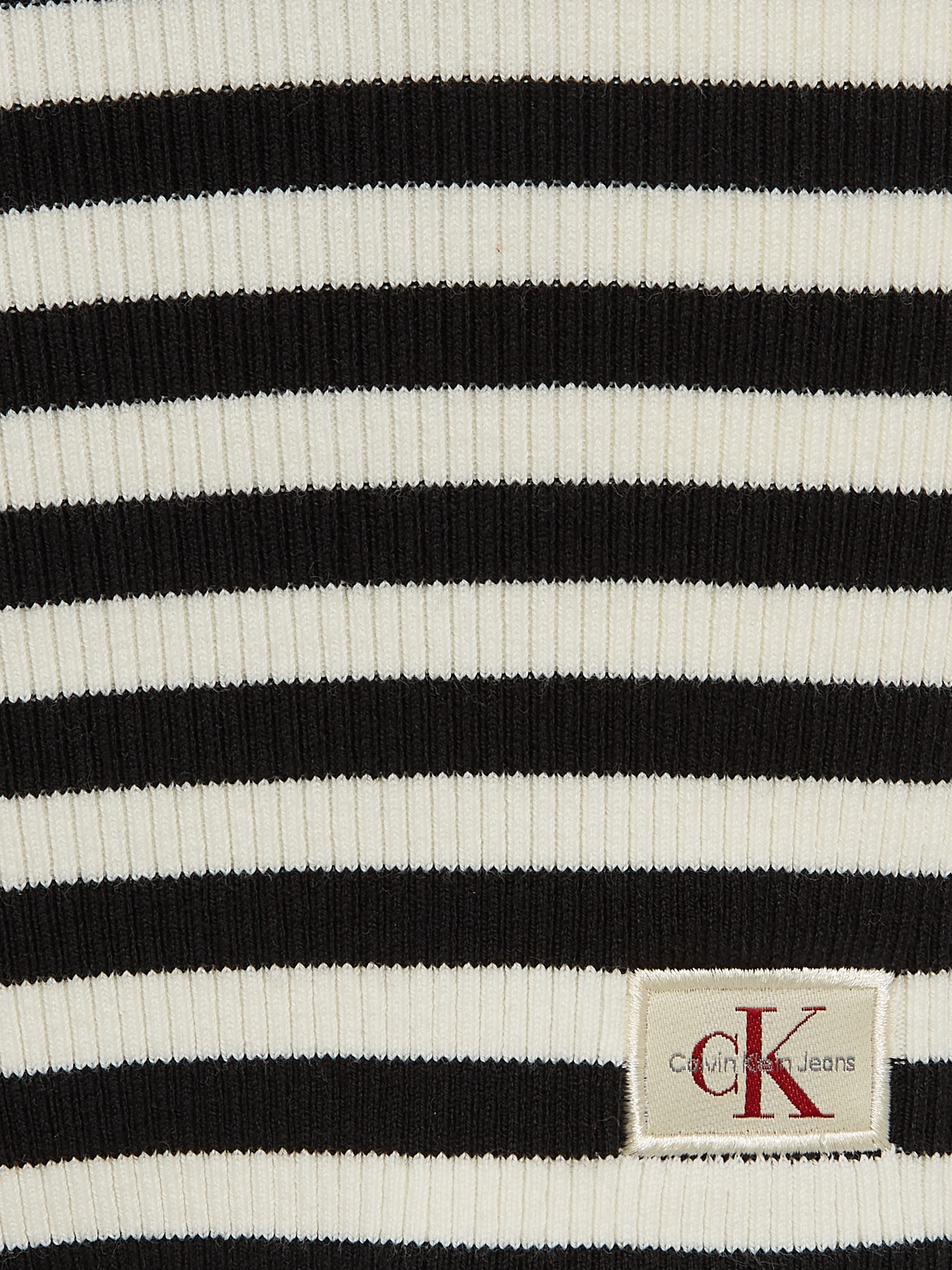 Calvin Klein Jeans Sweatkleid »WOVEN LABEL TIGHT SWEATER DRESS«, mit Logopatch