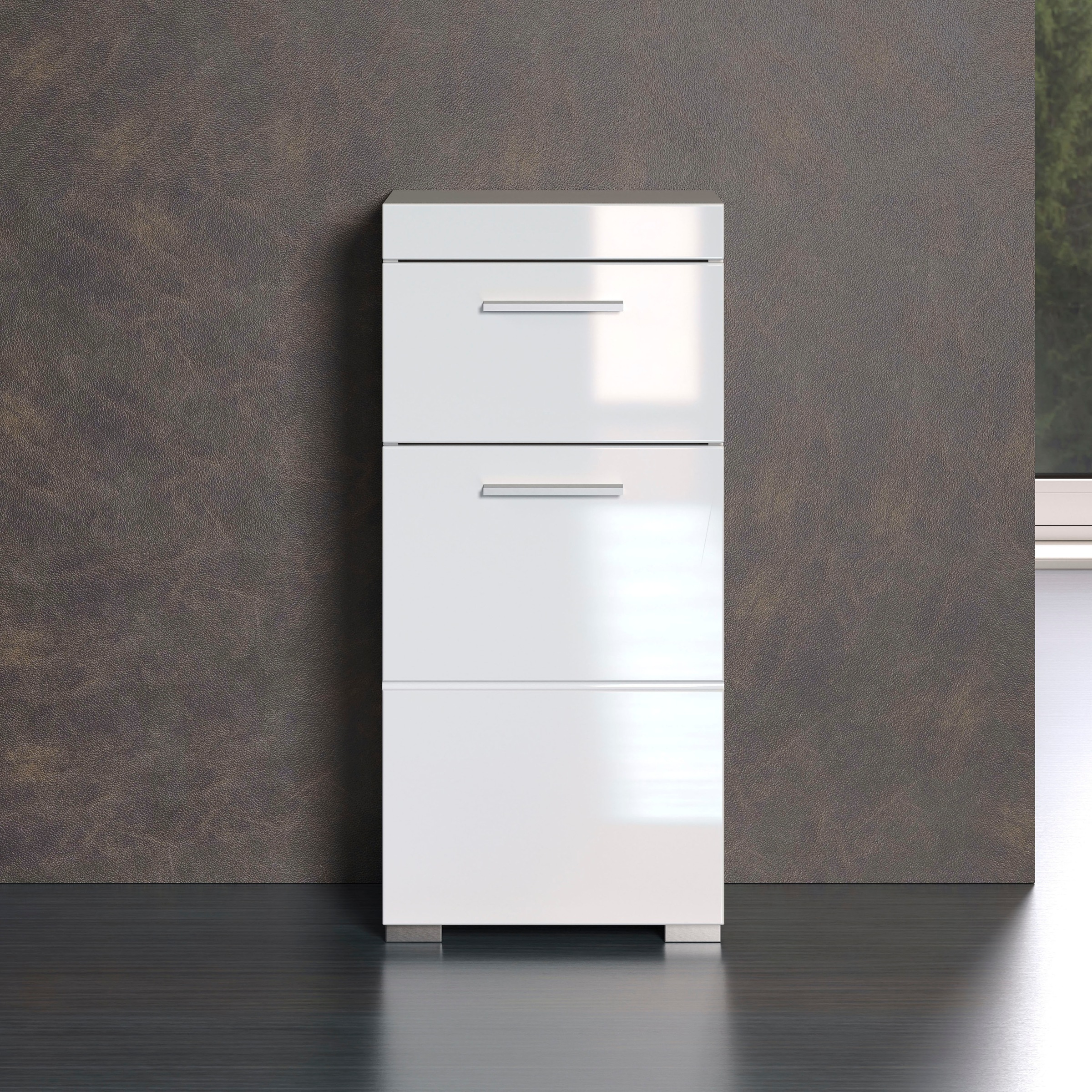 welltime Unterschrank "Avena" Badezimmerkommode mit 1 Schublade und 1 Tür - (B/T/H) 37/31/79 cm